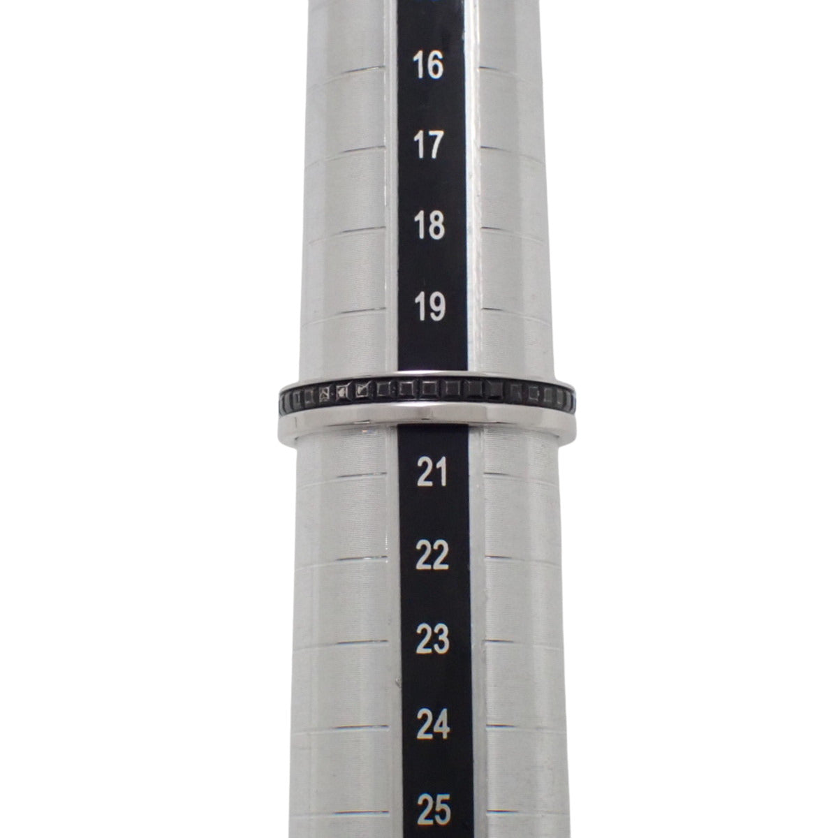 QUATRE BLACK EDITIONキャトル リング ハーフ ホワイトゴールド K18WG 61 5.3g