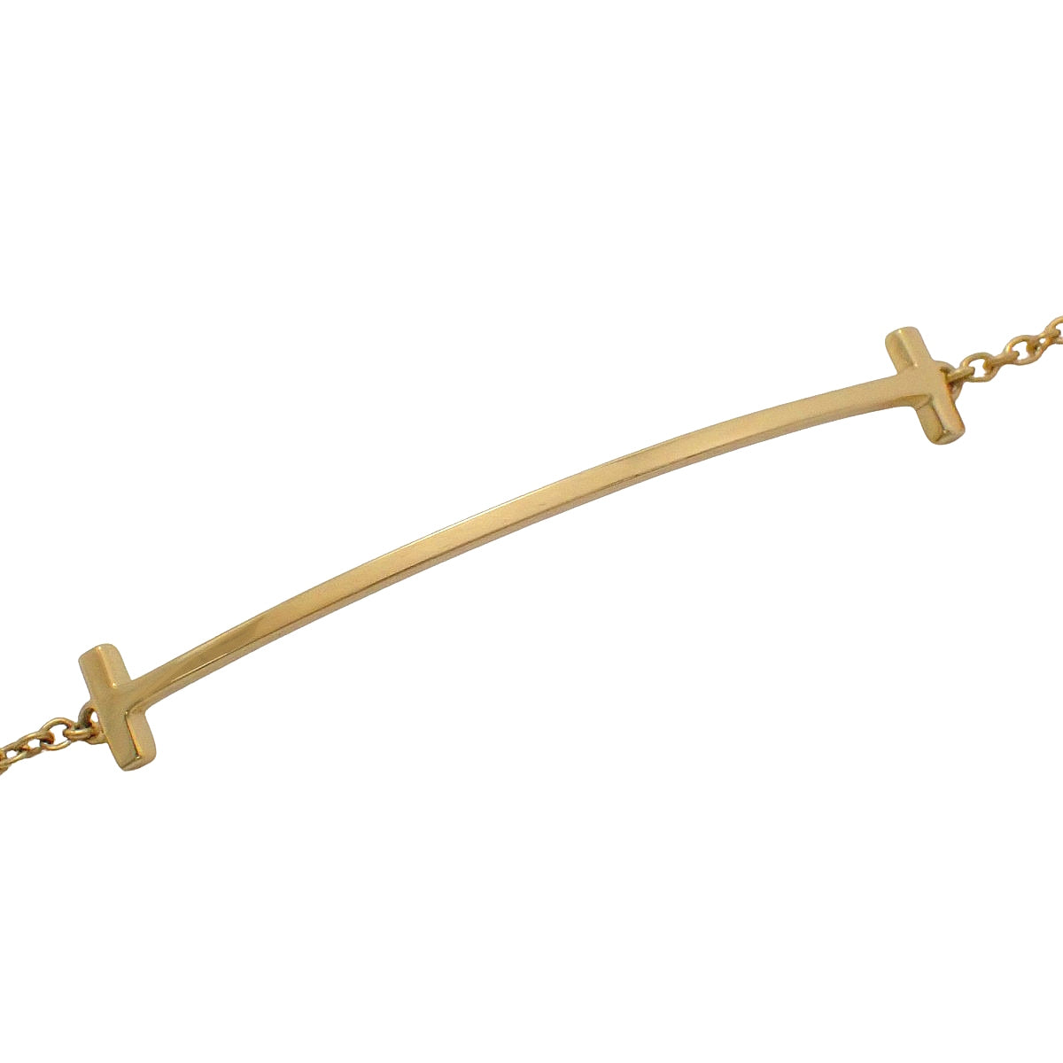 T スマイル ブレスレット イエローゴールド K18YG 2.5g