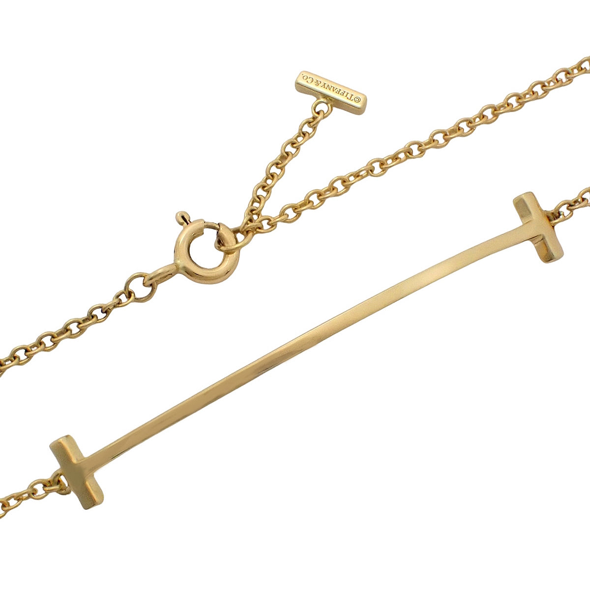 T スマイル ブレスレット イエローゴールド K18YG 2.5g