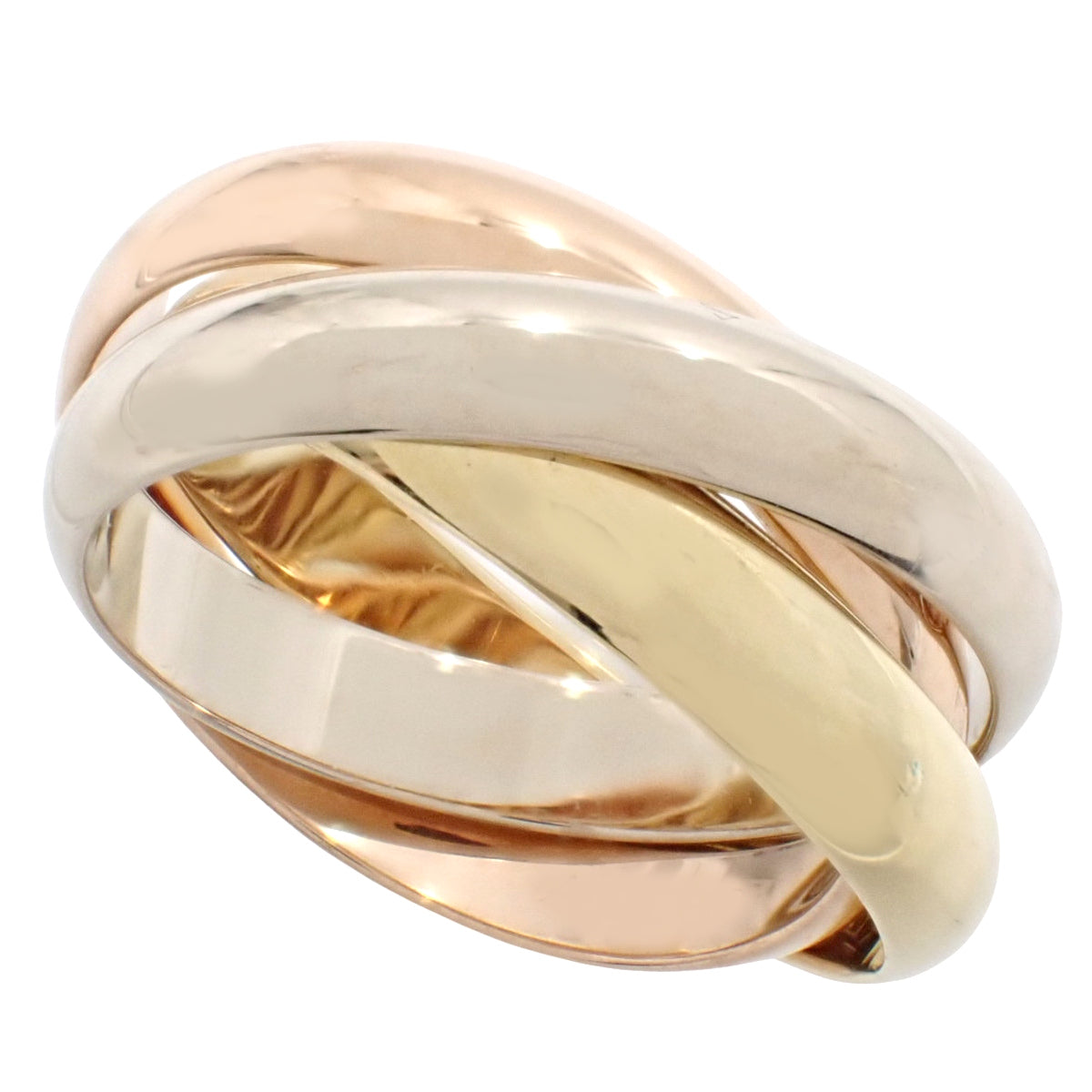 トリニティ リング イエローゴールド K18YG ホワイトゴールド K18WG ピンクゴールド K18PG 52 10.9g