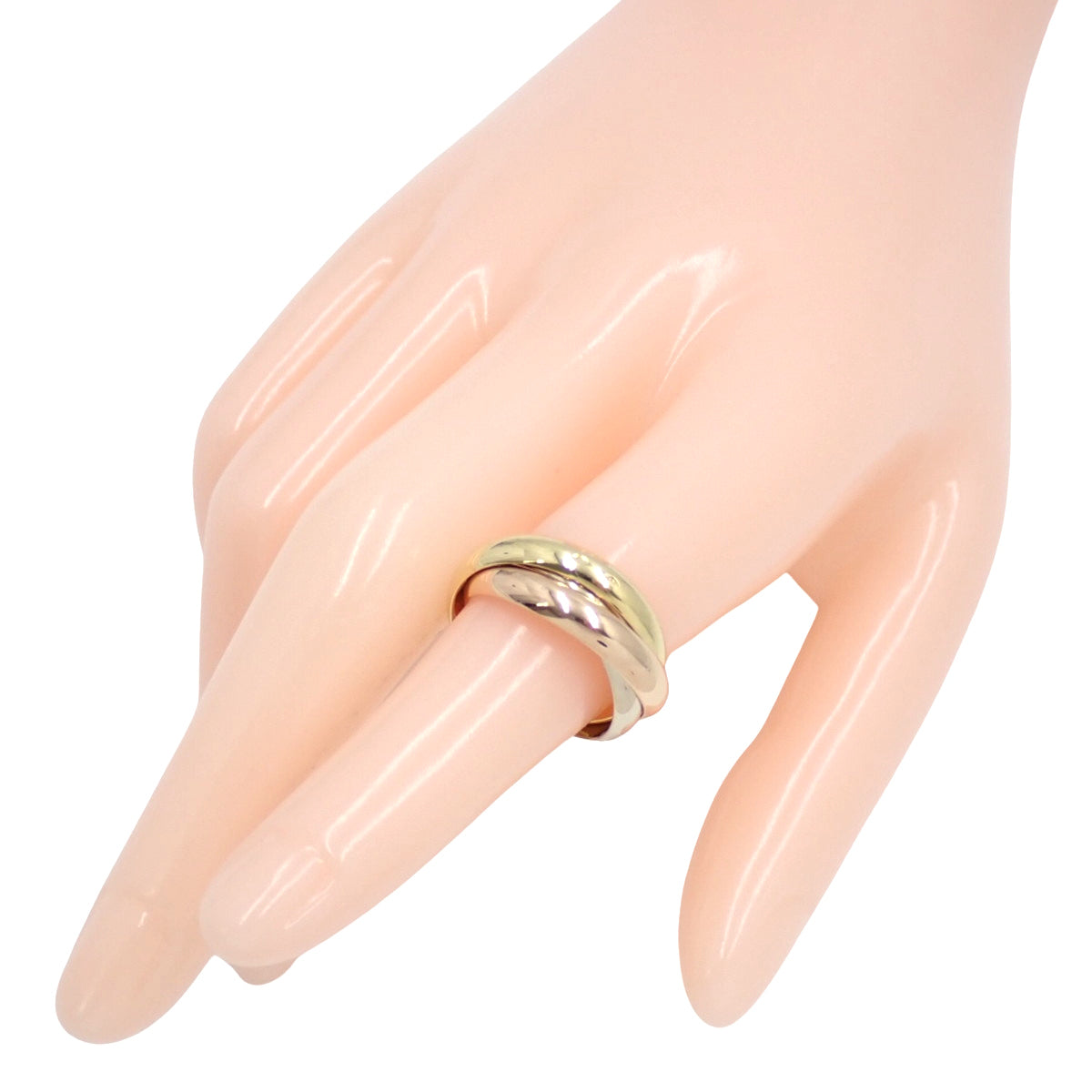 トリニティ リング イエローゴールド K18YG ホワイトゴールド K18WG ピンクゴールド K18PG 52 10.9g