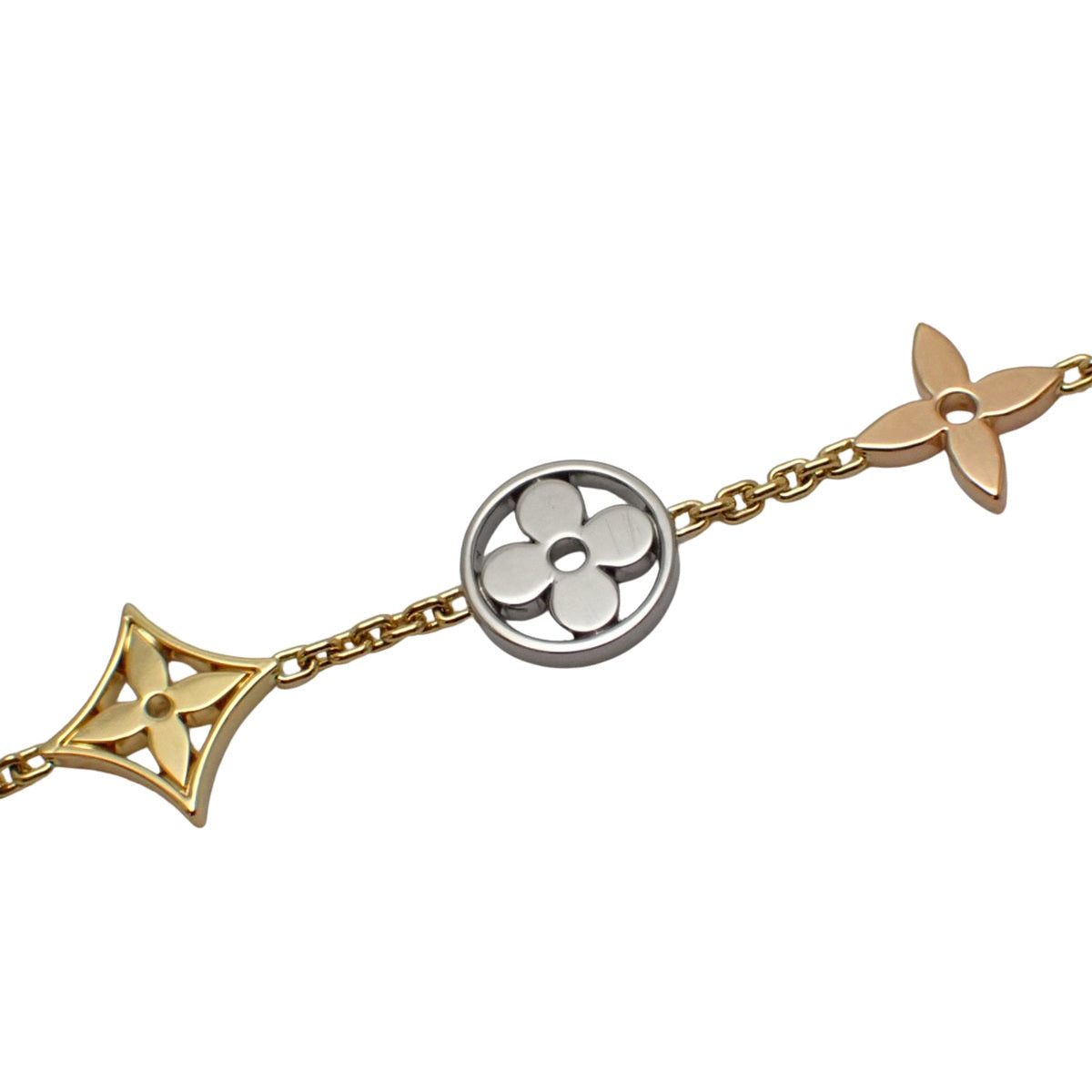 ブレスレット モノグラム･イディール ダイヤモンド K18YG K18PG K18WG 7.1g