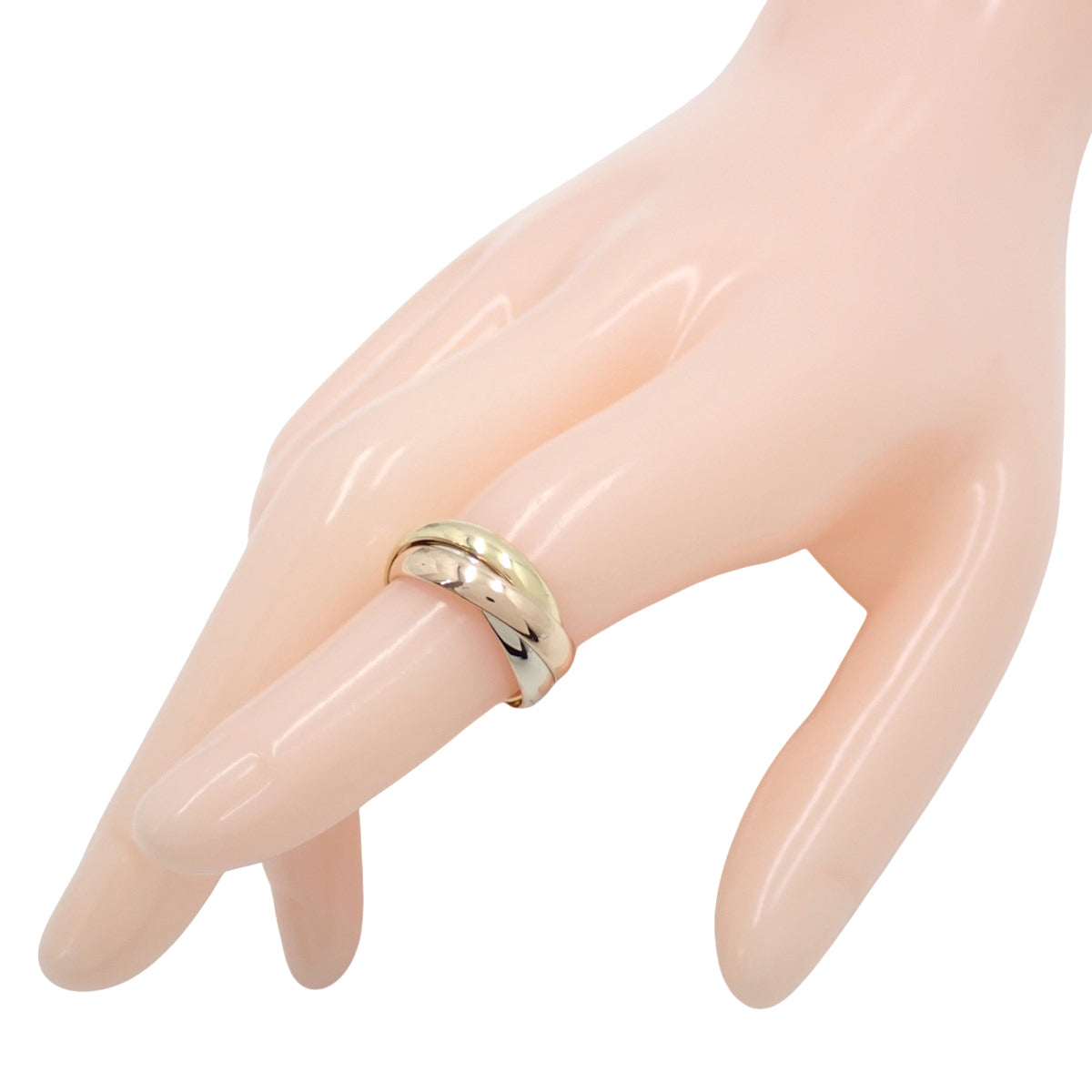les must de Cartier トリニティ リング イエローゴールド K18YG ホワイトゴールド K18WG ピンクゴールド K18PG 47 6.0g
