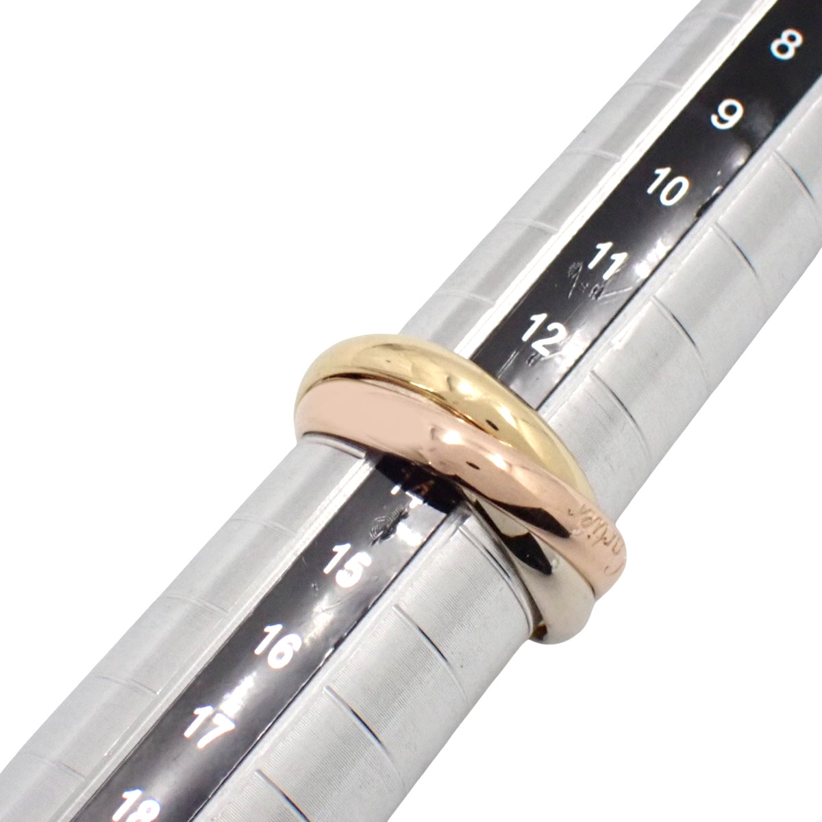 les must de Cartier トリニティ リング イエローゴールド K18YG ホワイトゴールド K18WG ピンクゴールド K18PG 54 8.3g