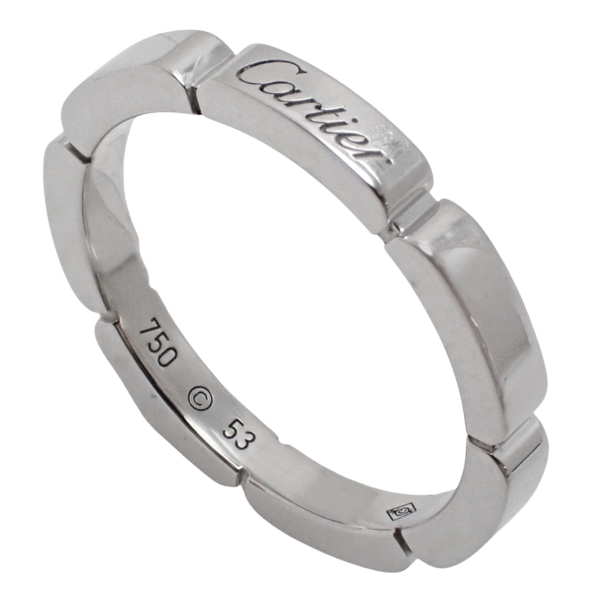 マイヨン パンテール ウェディング リング ホワイトゴールド K18WG 53 4.2g