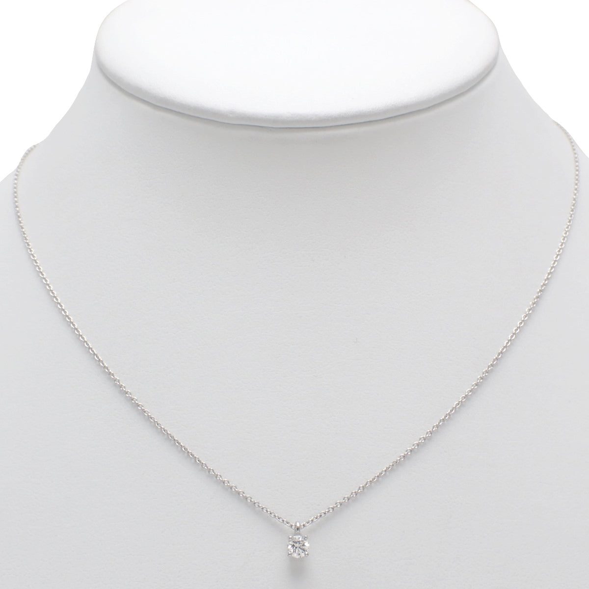 Solitaire Diamond Pendant D0.21 Platinum Pt950 2.3g 1PD