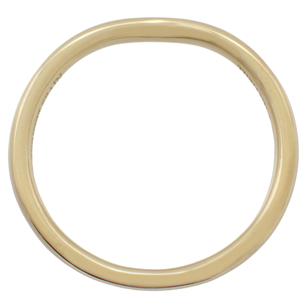 カーブド バンドリング イエローゴールド K18YG 2.5g