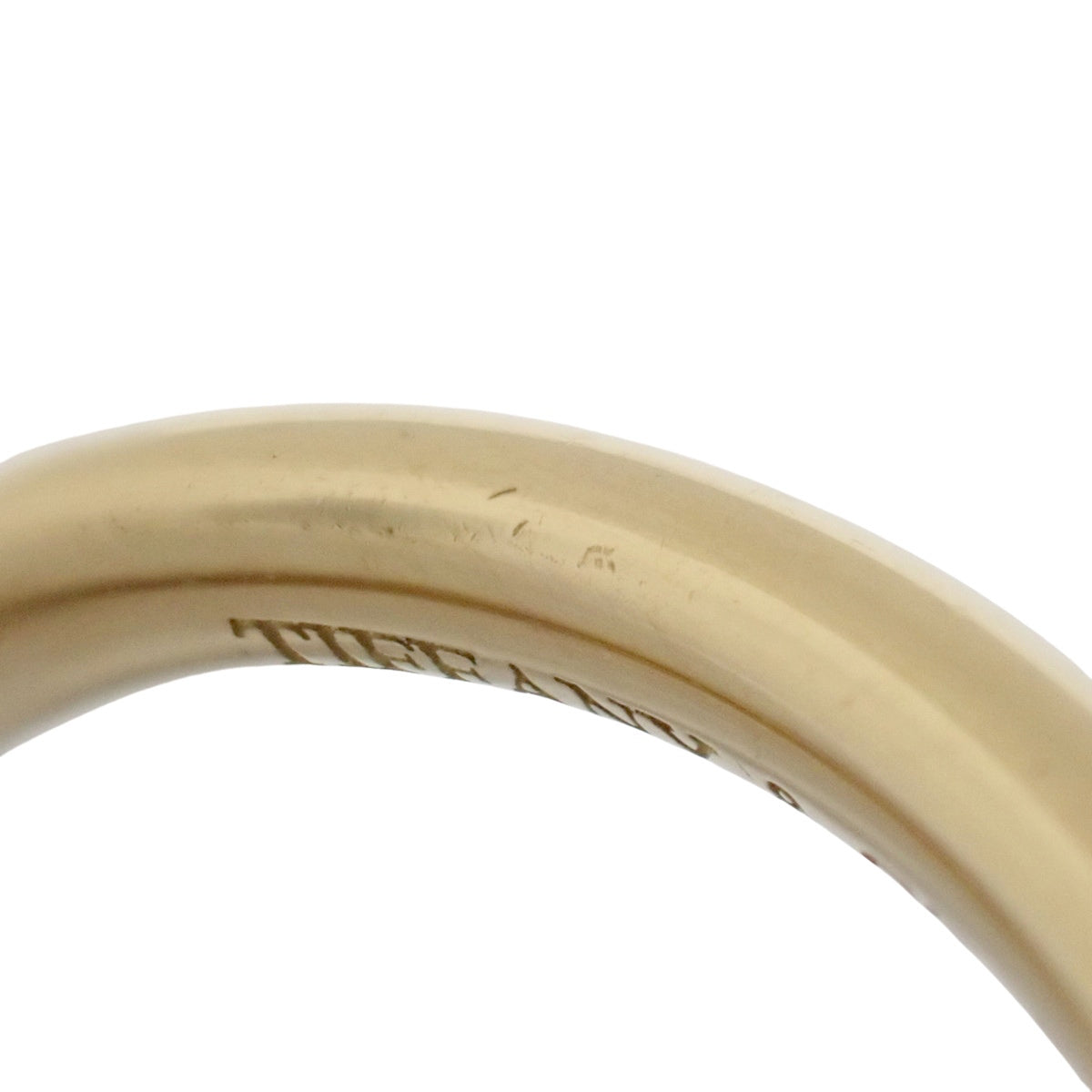 Curved Band Ring, Yellow Gold K18YG, 2.5g