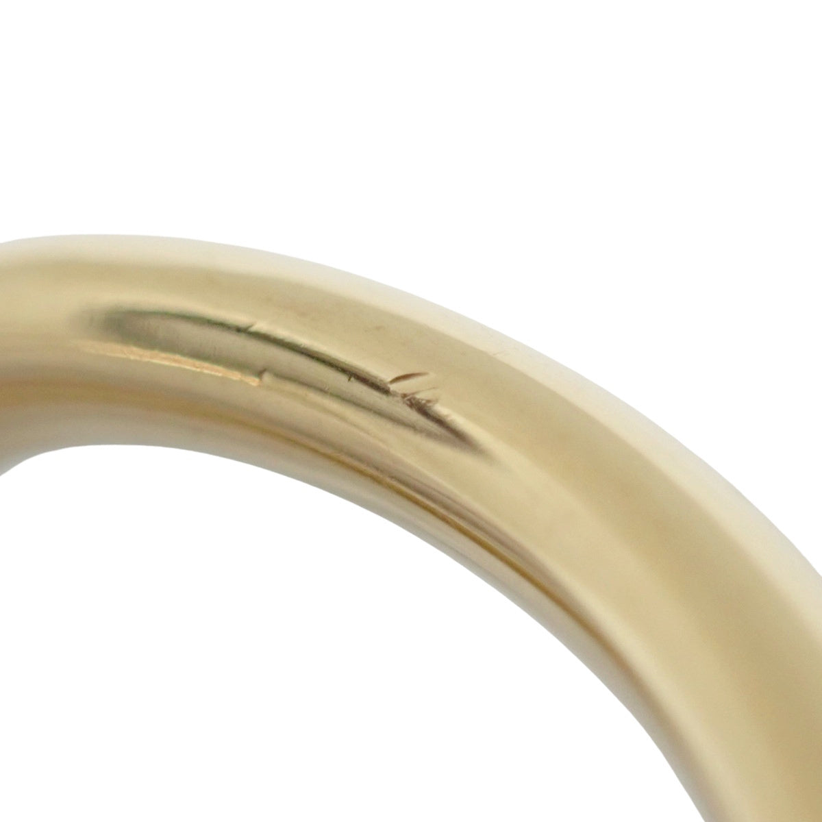 Curved Band Ring, Yellow Gold K18YG, 2.5g