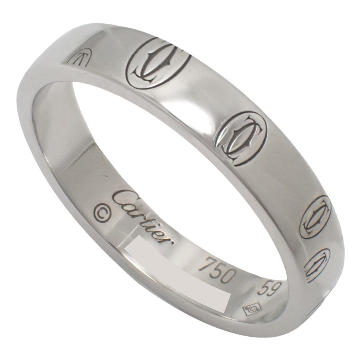 ハッピーバースデー リング ホワイトゴールド K18WG 59 5.7g