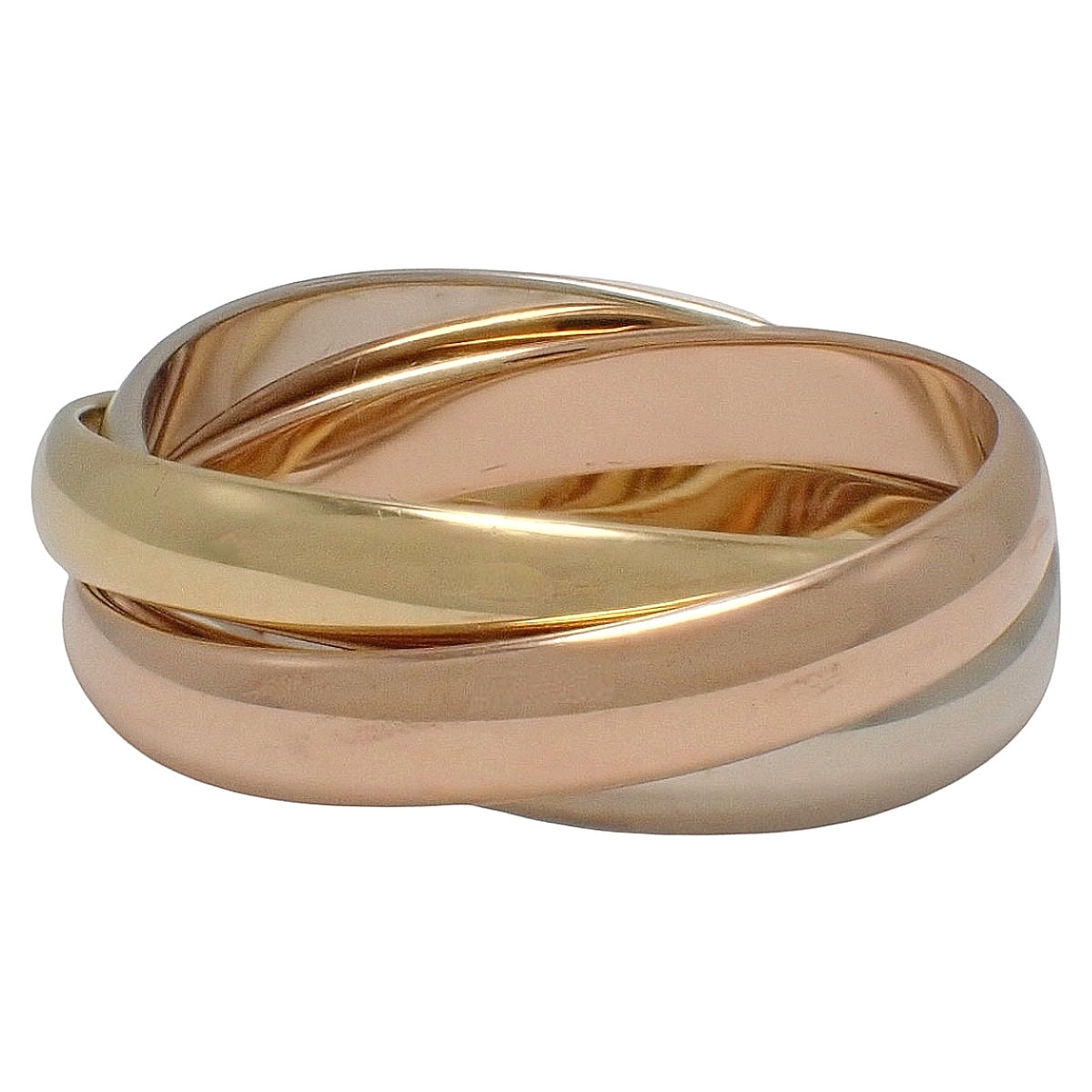 les must de Cartier トリニティ リング K18YG/PG/WG 53 7.3g