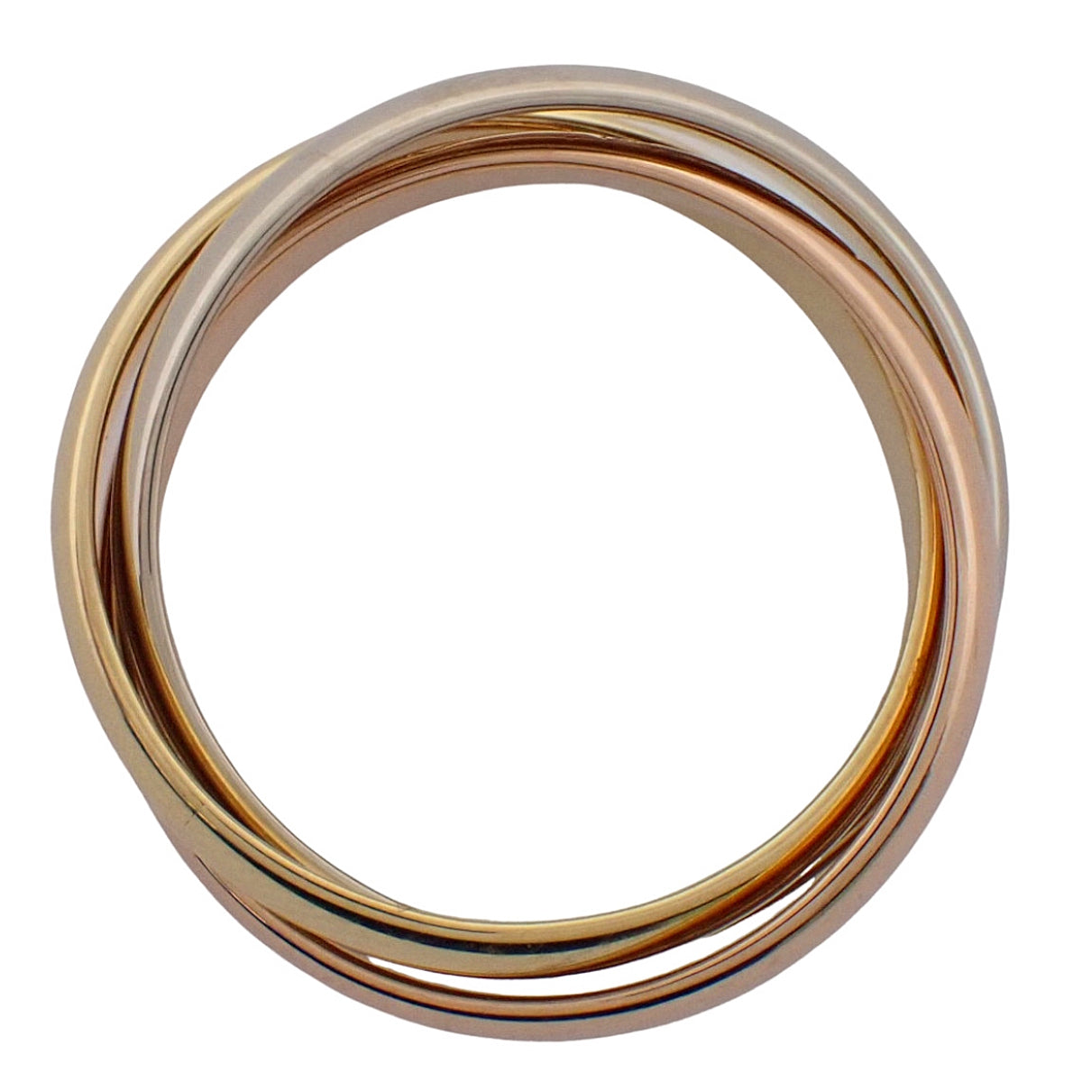 les must de Cartier トリニティ リング K18YG/PG/WG 53 7.3g