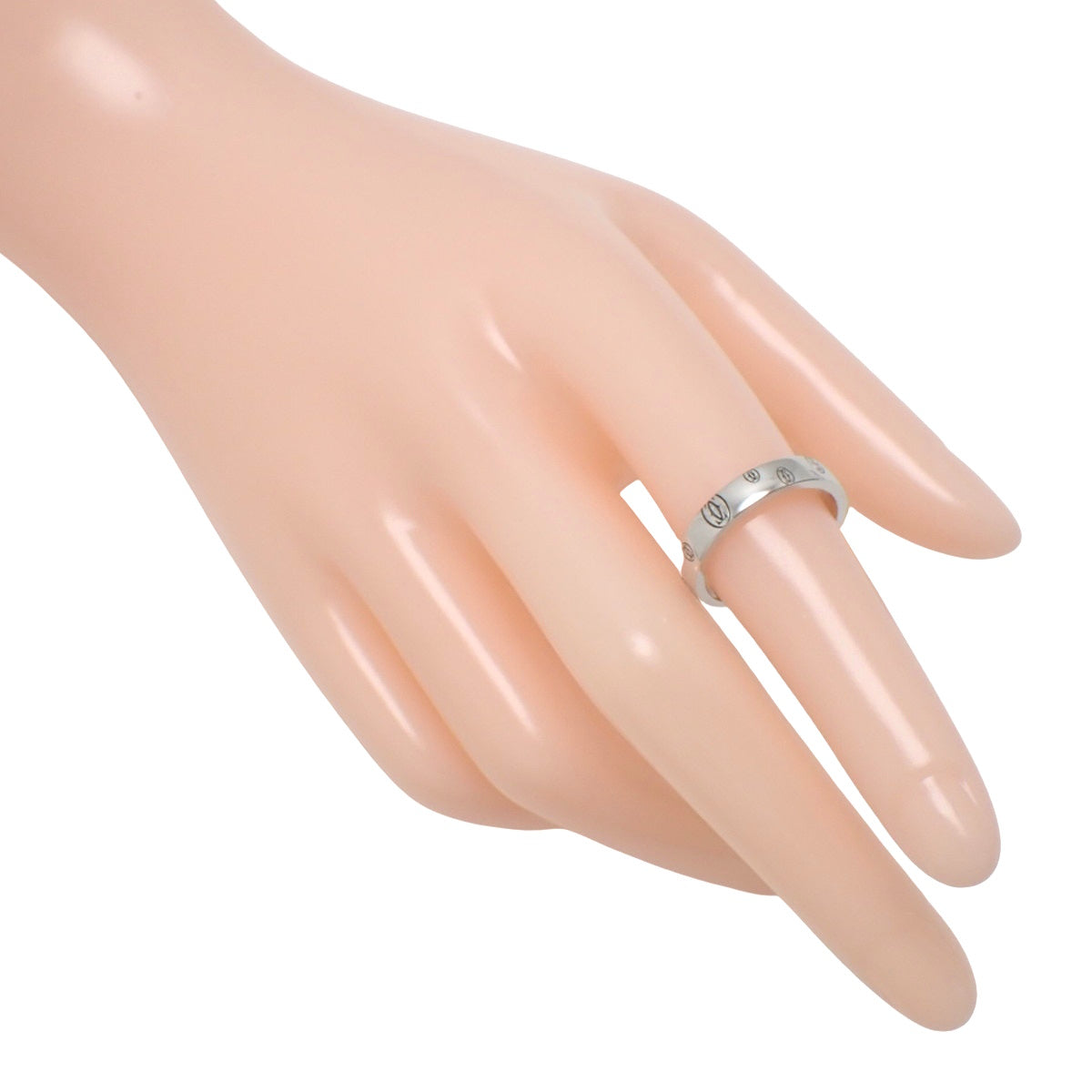 ハッピーバースデー リング ホワイトゴールド K18WG 53 5.3g