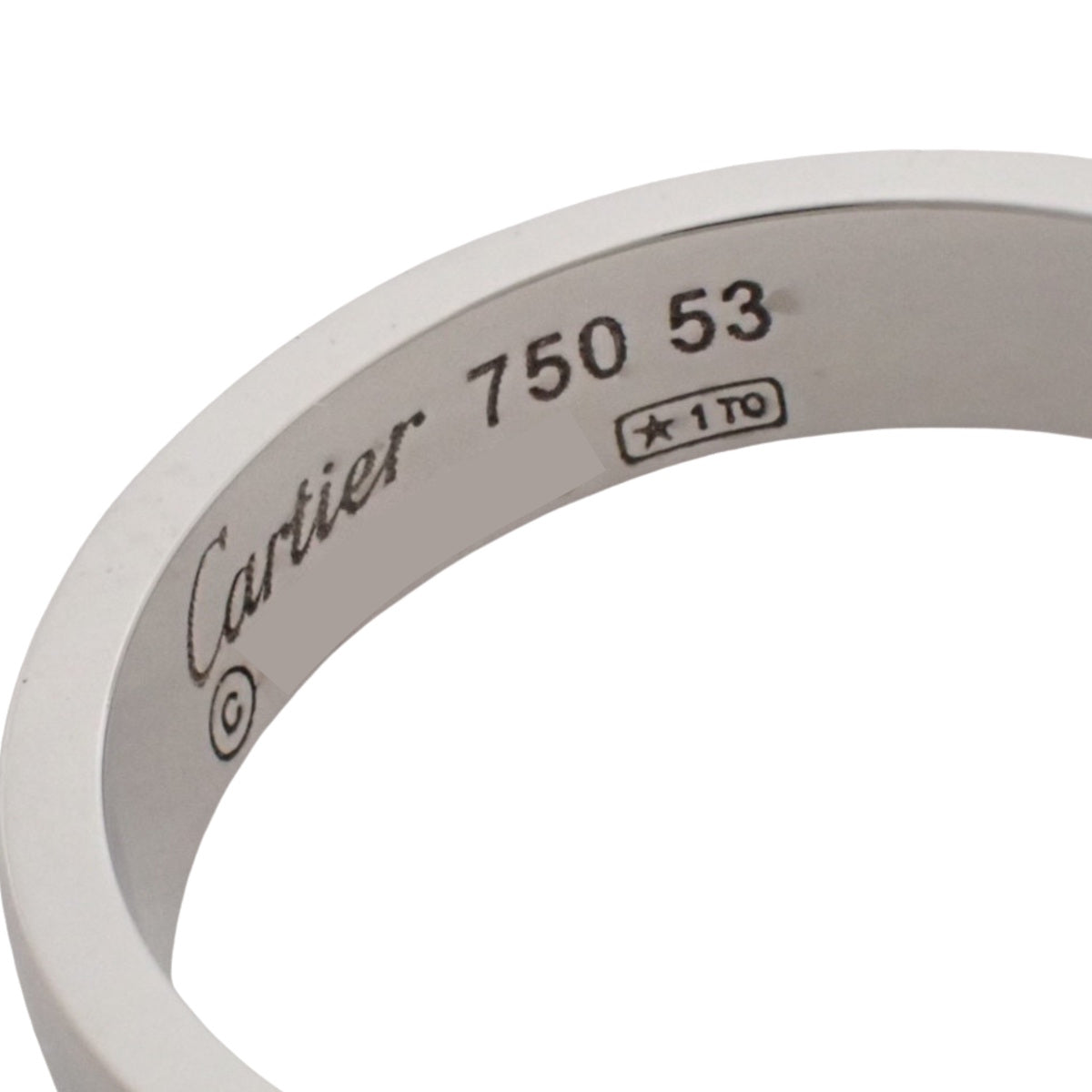 Happy Birthday Ring, White Gold (K18WG), Size 53, 5.3g