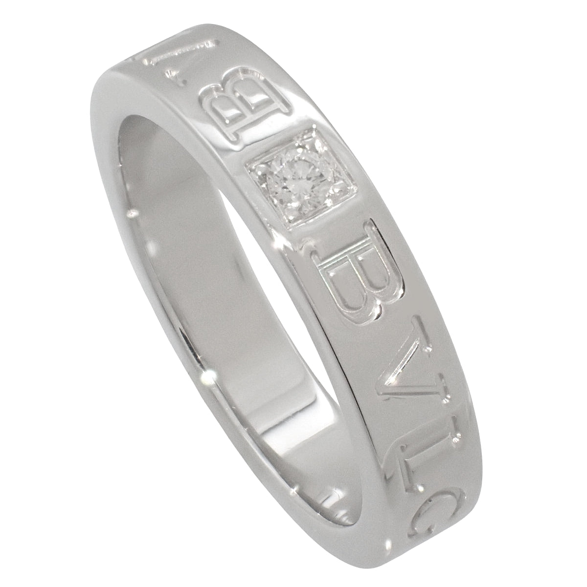 ブルガリブルガリ リング ダイヤモンド ホワイトゴールド K18WG 10.5(50.5)号 6.2g