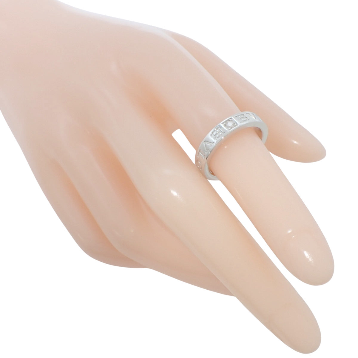 ブルガリブルガリ リング ダイヤモンド ホワイトゴールド K18WG 10.5(50.5)号 6.2g