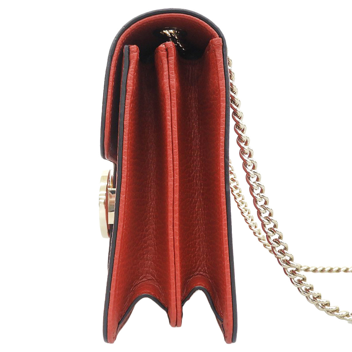 インターロッキングG チェーンショルダーバッグ レザー レッド 510304