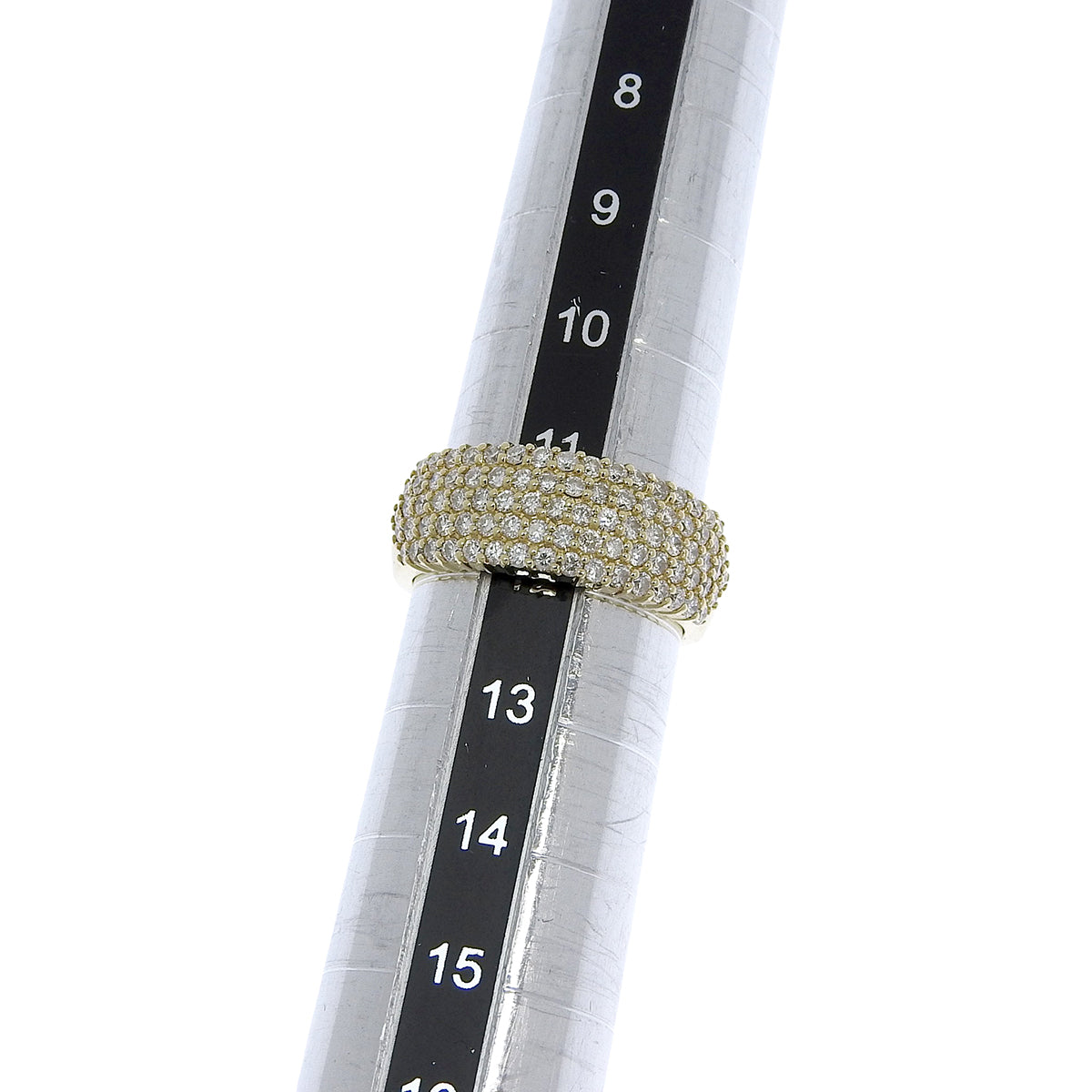 Diamond Ring D1.00 Yellow Gold K18YG Size 11.5 (US 5.75) 7.8g