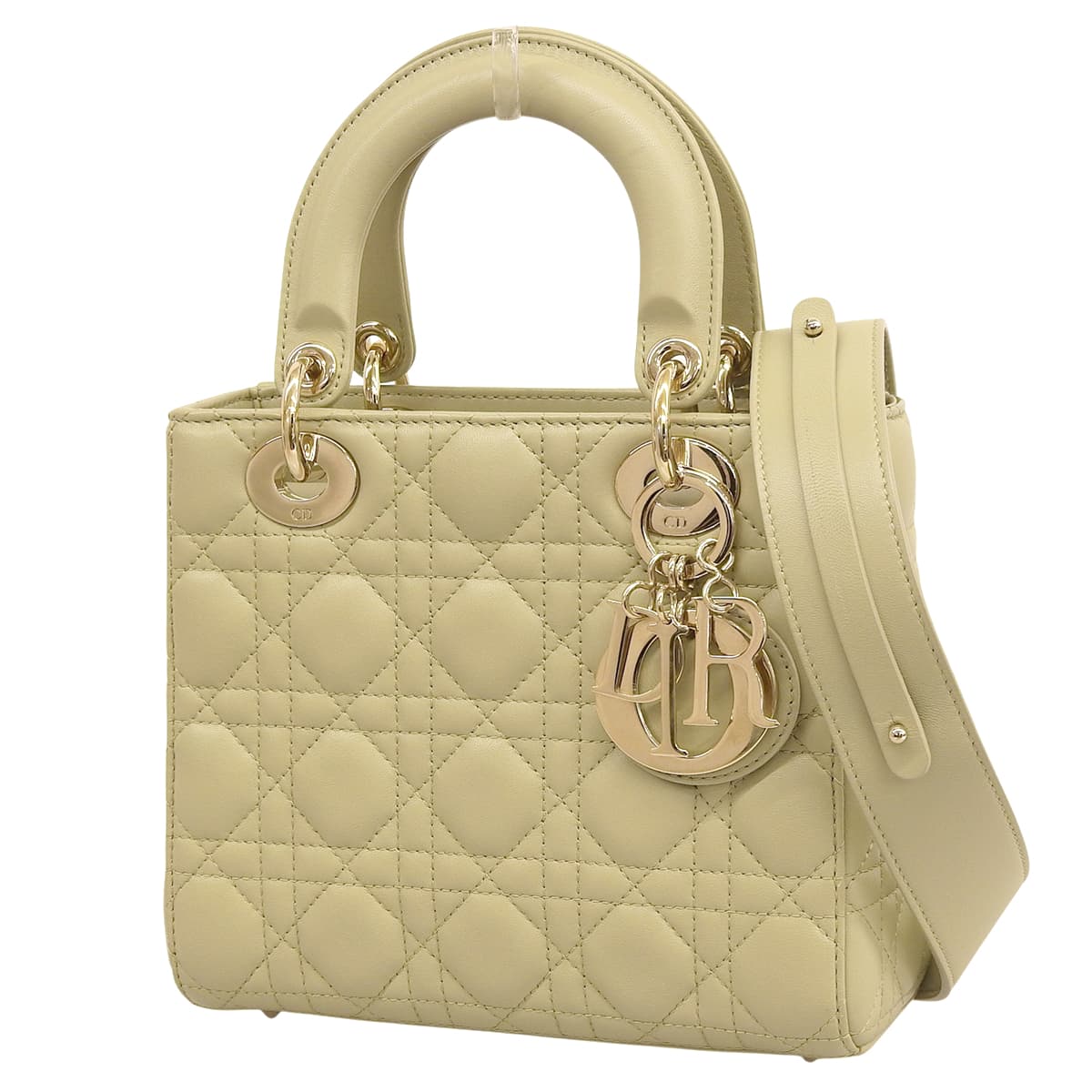 カナージュ レディディオール スモール レザー グリーン