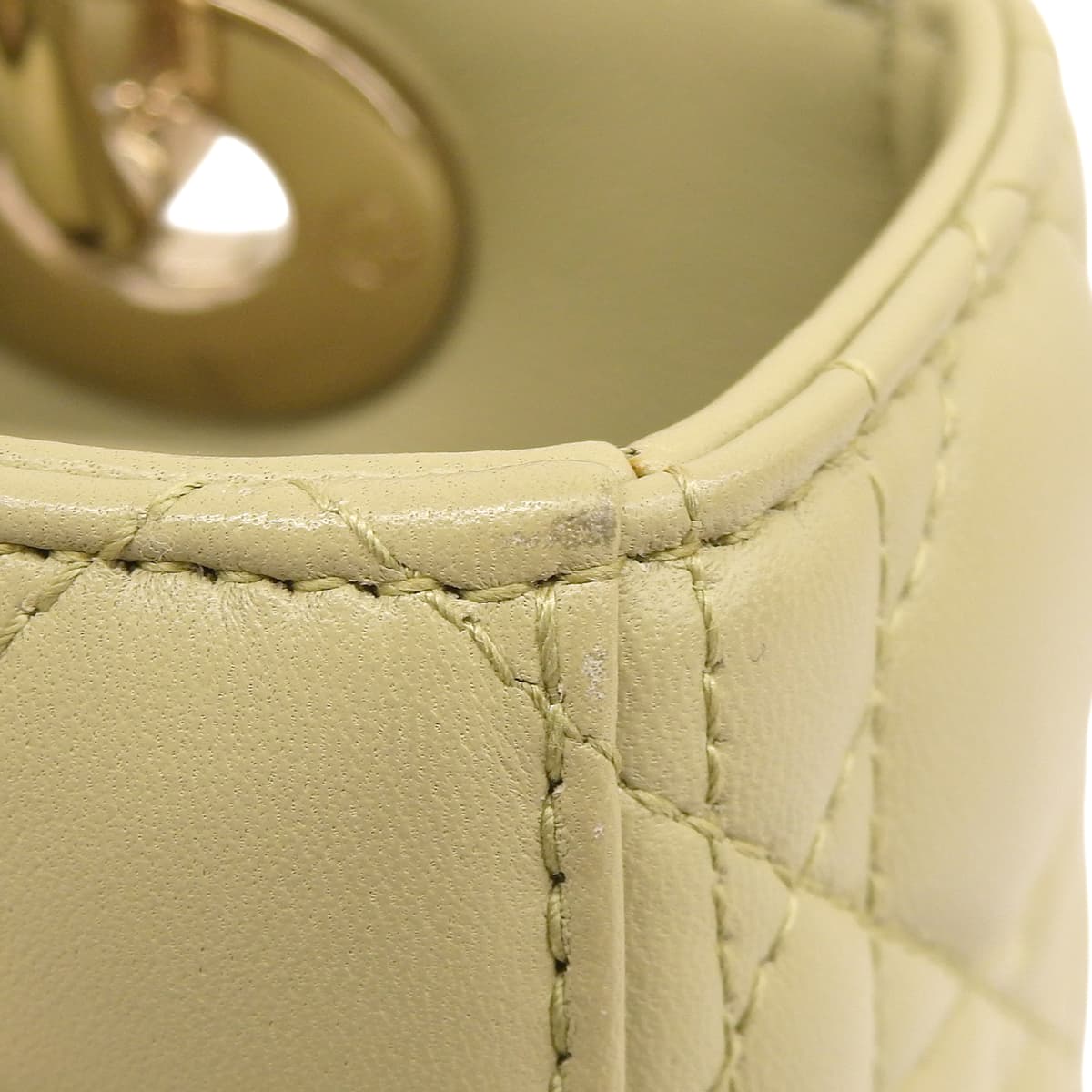 カナージュ レディディオール スモール レザー グリーン