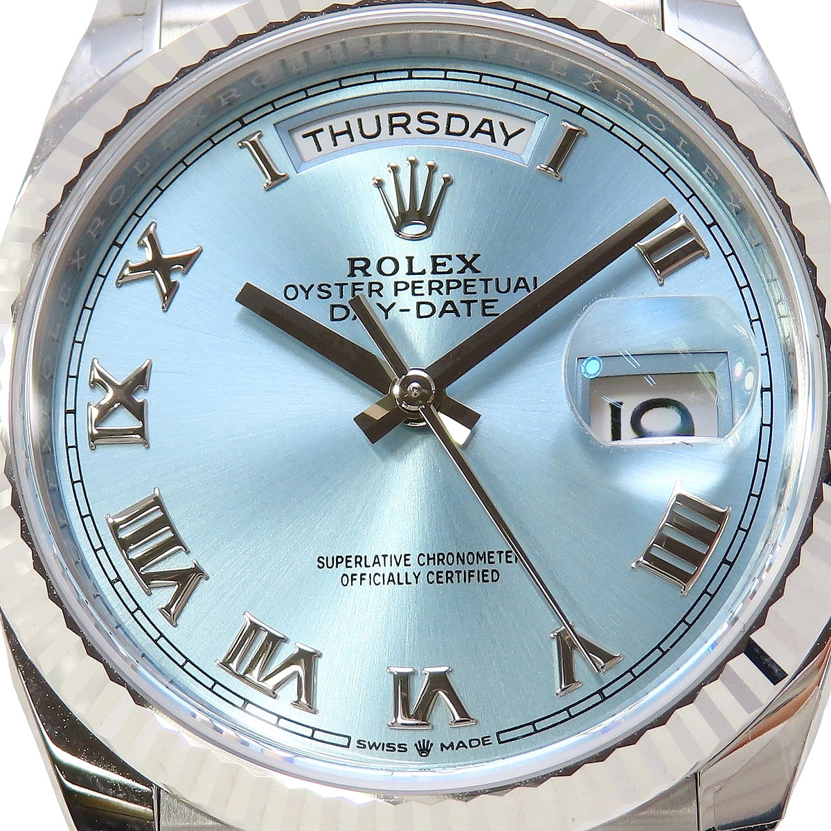 日期星期显示 36 128236 点随机数冰蓝色自动男士腕表