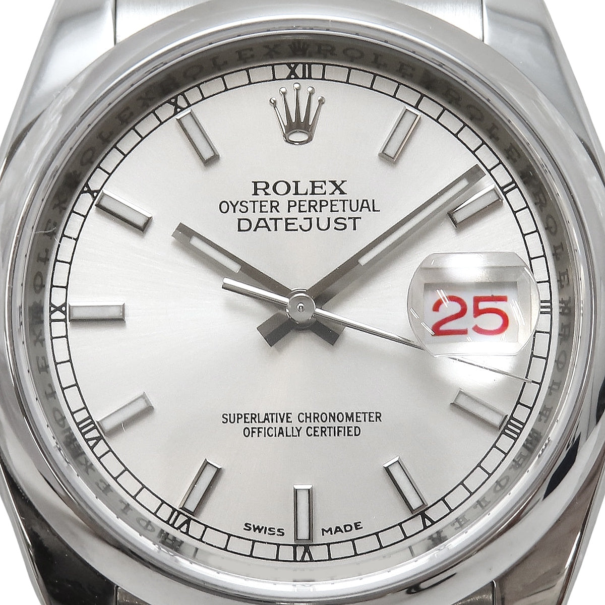 Datejust 116200 SS Z-serial Silver Automatic Men's