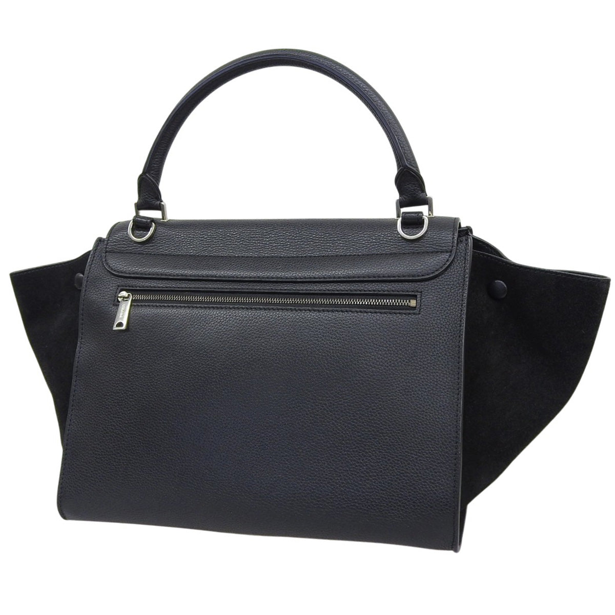 トラペーズ ミディアム レザー スウェード ブラック