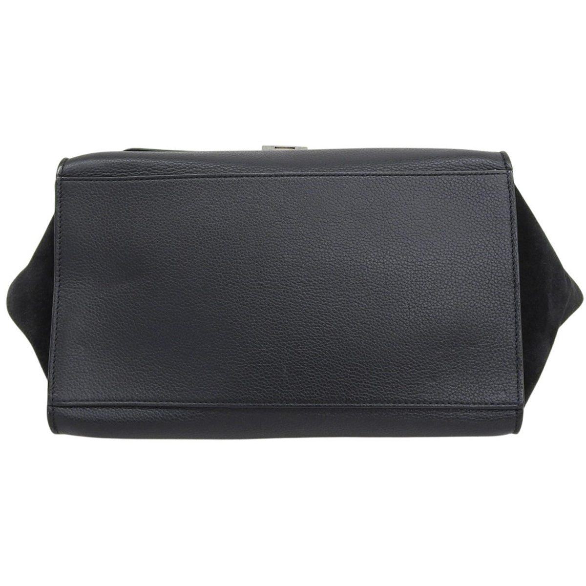 Trapeze Medium Leather Suede Black
