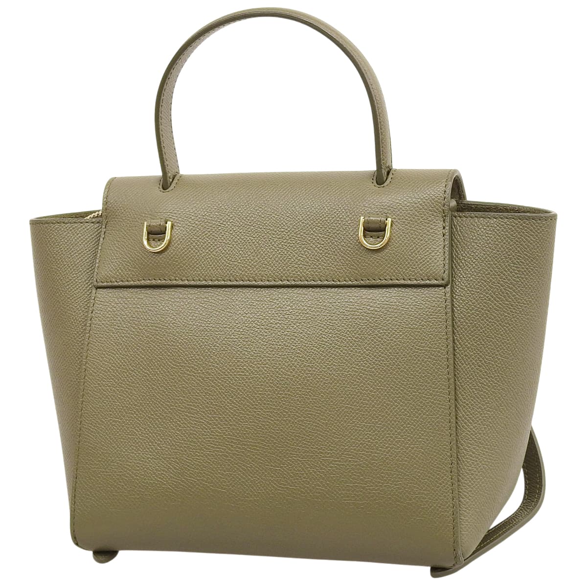 ベルトバッグ ナノ グレインカーフレザー カーキ