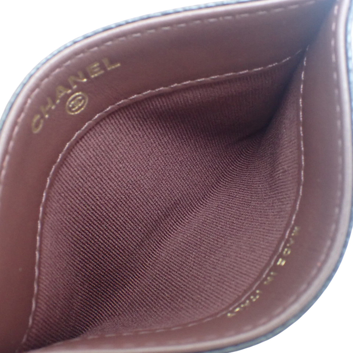 マトラッセ ココマーク クラシック カードケース キャビアスキン ブラック AP0213