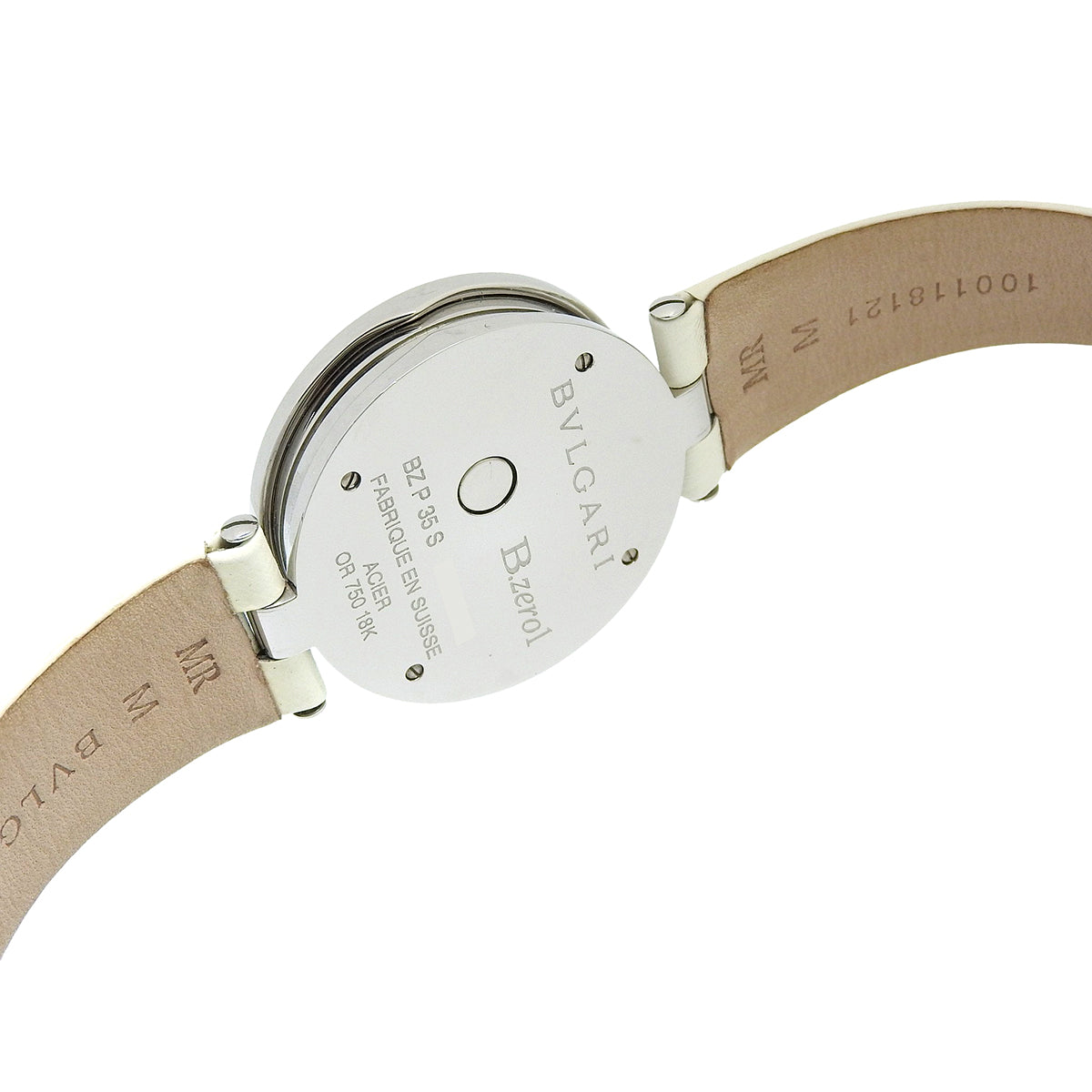 B.zero1 Collezione BZP35S PG/SS/Leather White Quartz Unisex