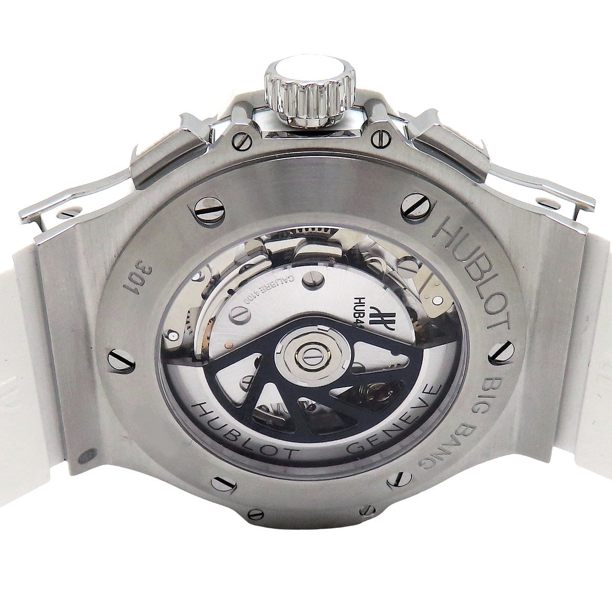 ビッグバン サンモリッツ 301.SE.230.RW SS/CE/ラバー ホワイト 自動巻き メンズ