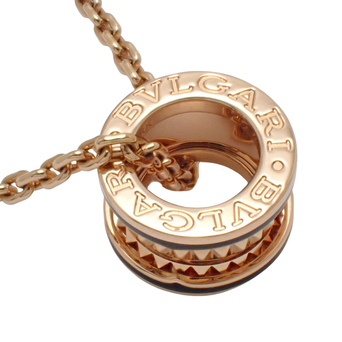 B.zero1 玫瑰金、18K金和陶瓷材质的岩石项链，CE认证，24.1克