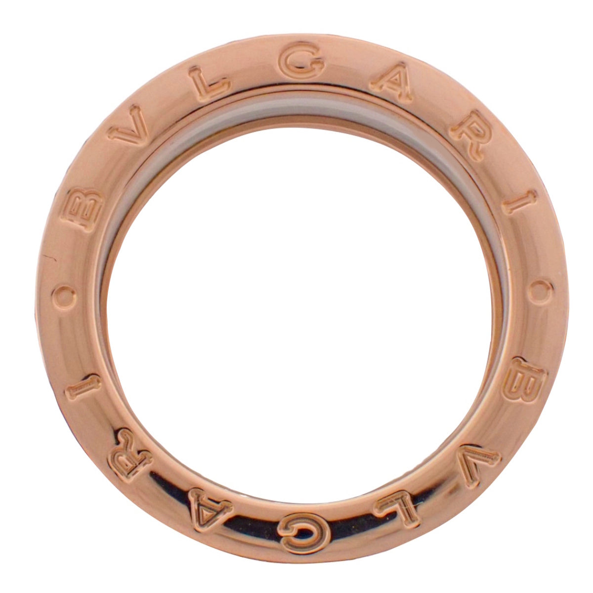 B.zero1 Ring Diamonds Pink Gold K18PG White Ceramic 57 10.0g