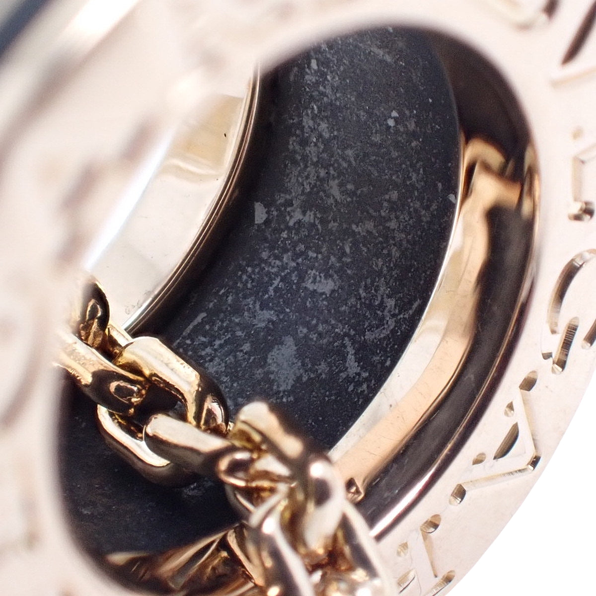 ビー・ゼロワン ネックレス ピンクゴールド K18PG マットセラミック 26.0g