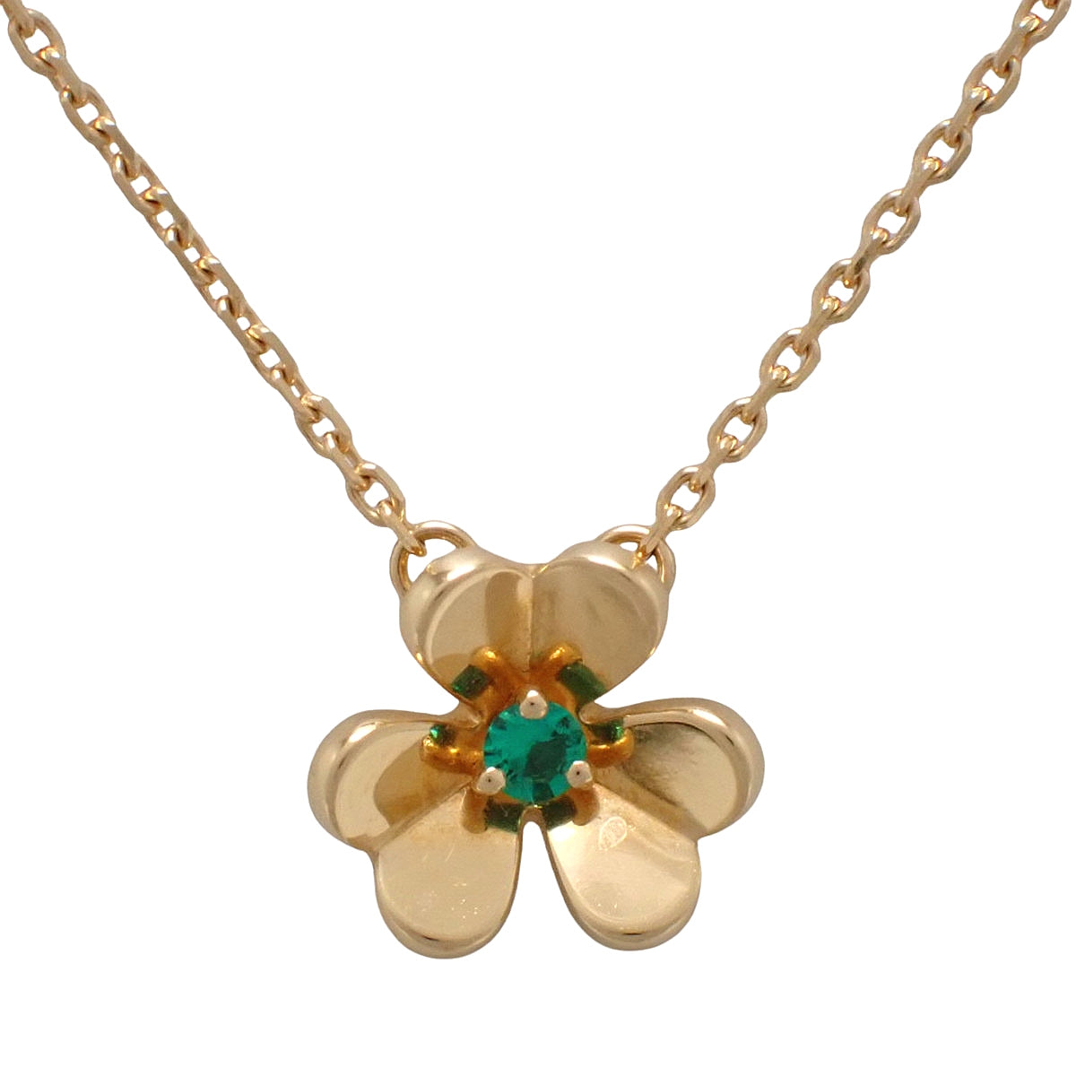 フリヴォル ペンダント ミニモデル エメラルド イエローゴールド K18YG 3.2g