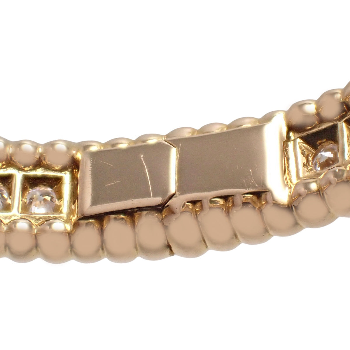 ペルレ ダイヤモンド ブレスレット ダイヤモンド イエローゴールド K18YG XS 21.5g