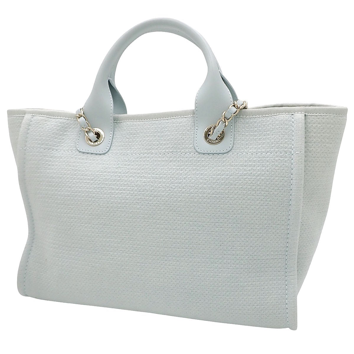 ドーヴィル ショッピング バッグ キャンバス ライトブルー AS3257