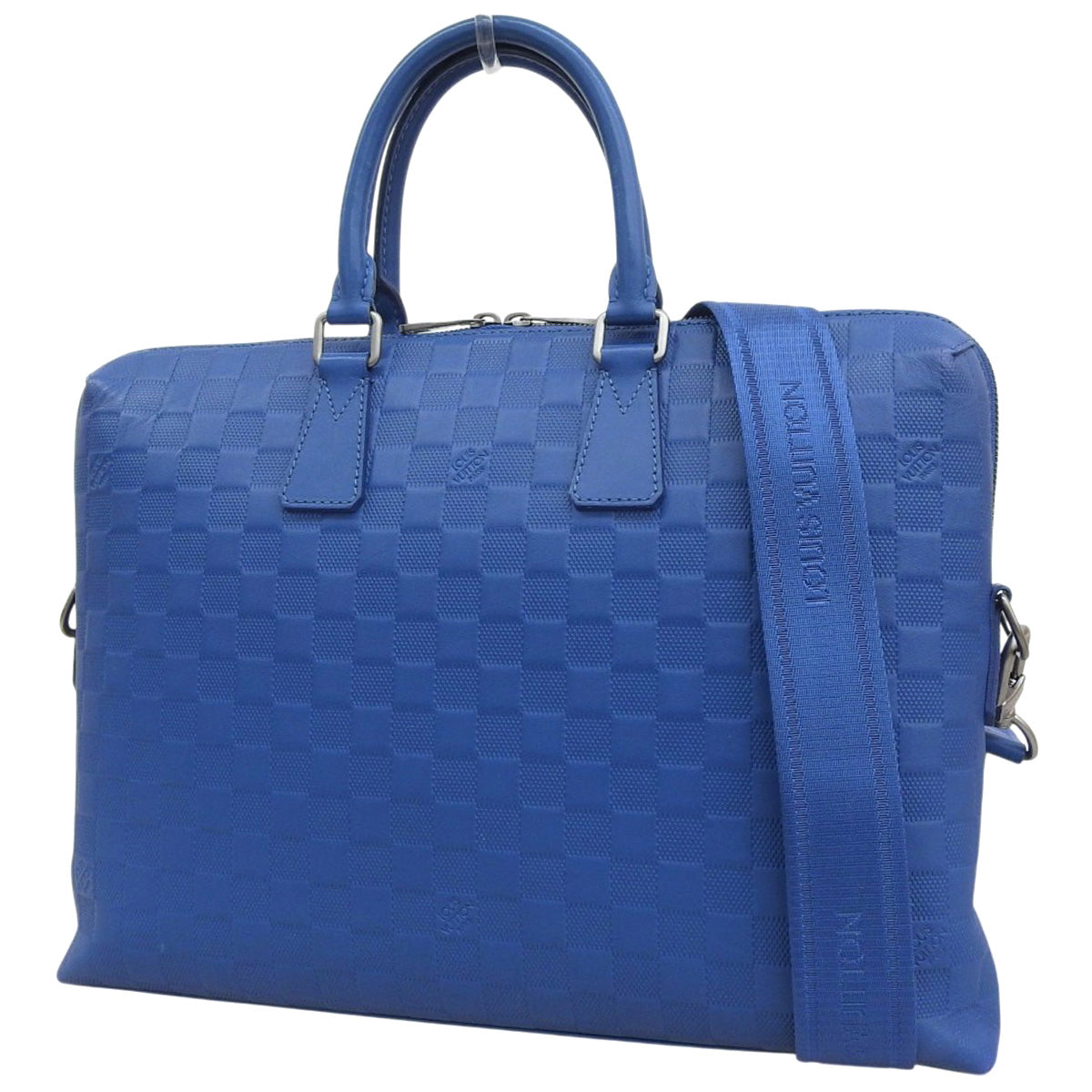 ダミエ・アンフィニ ポルトドキュマン・ジュール ダミエ・アンフィニレザー ネプテューヌ N41328