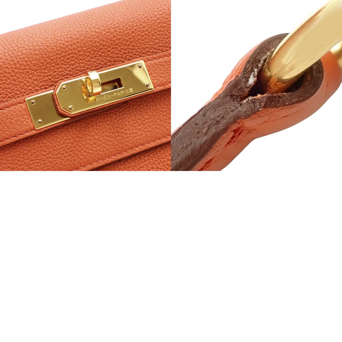 Kelly 32 (Inseam) Togo Tail Bateau with Gold Hardware and X Stamp