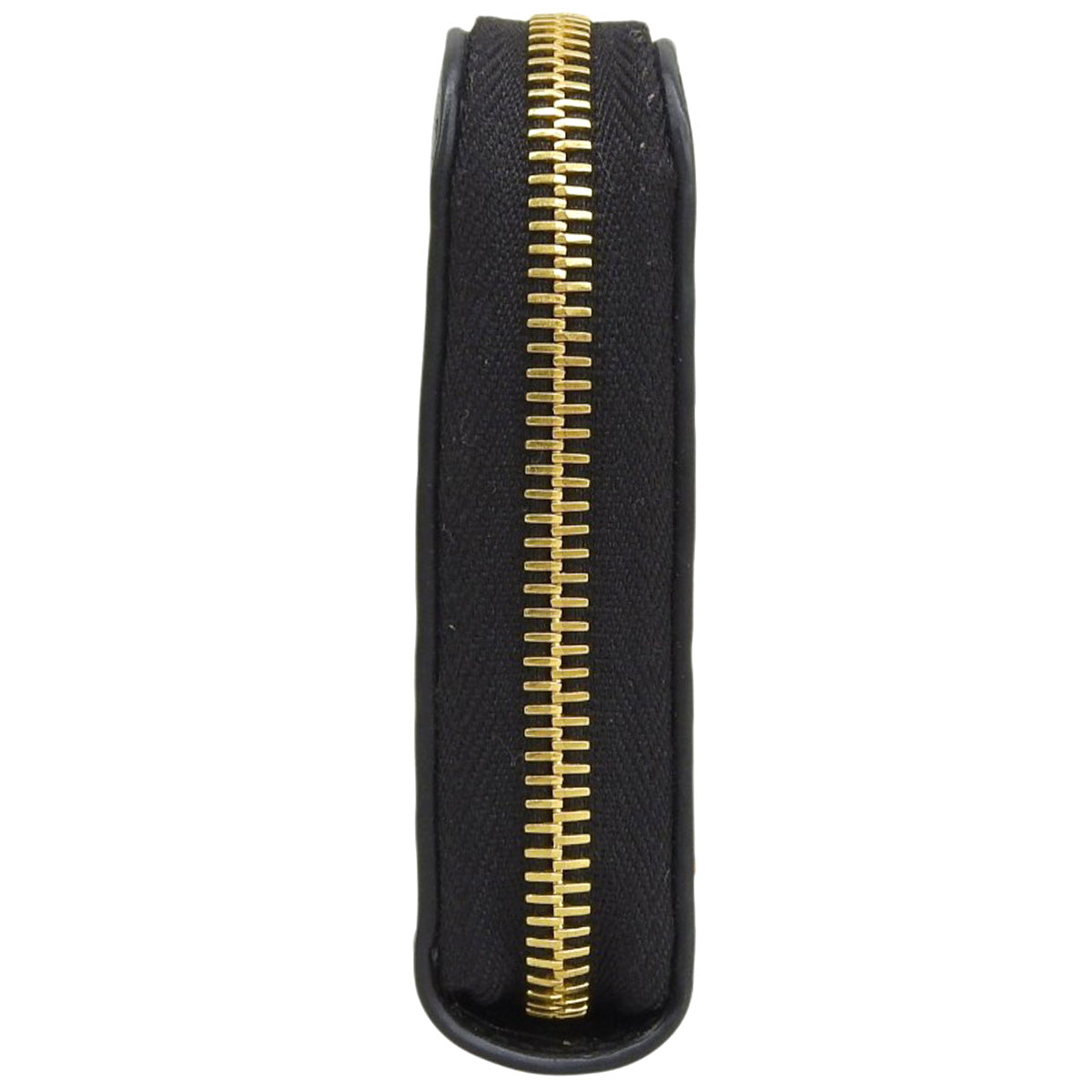 三角形标志长款钱包，皮革，黑色，1ML506