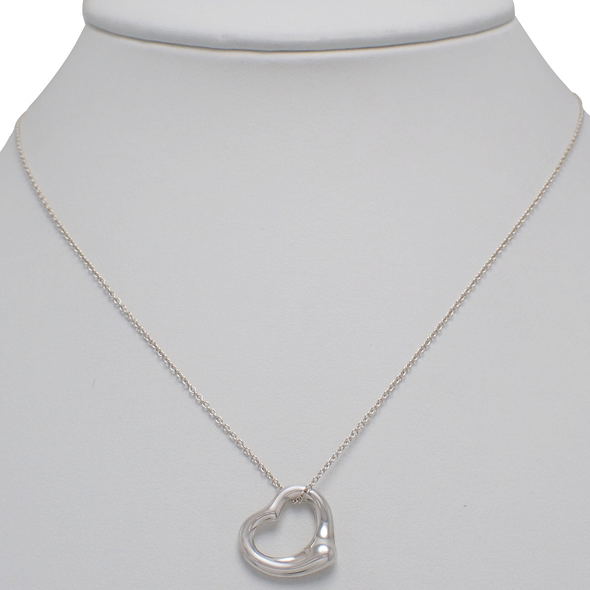 镂空心形吊坠，纯银 SV925
