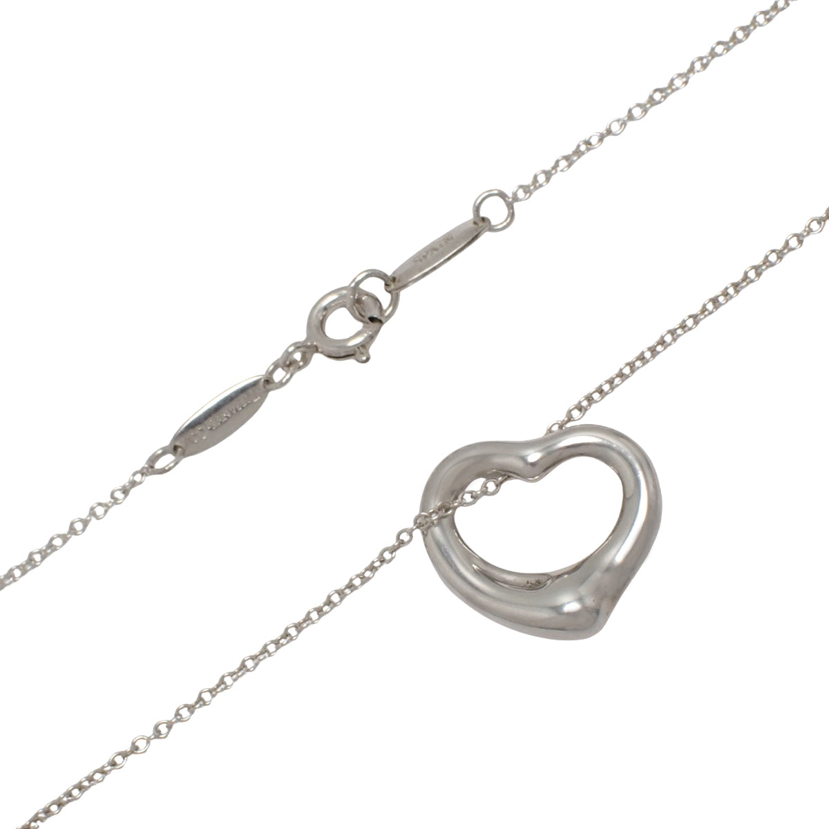 镂空心形吊坠，纯银 SV925