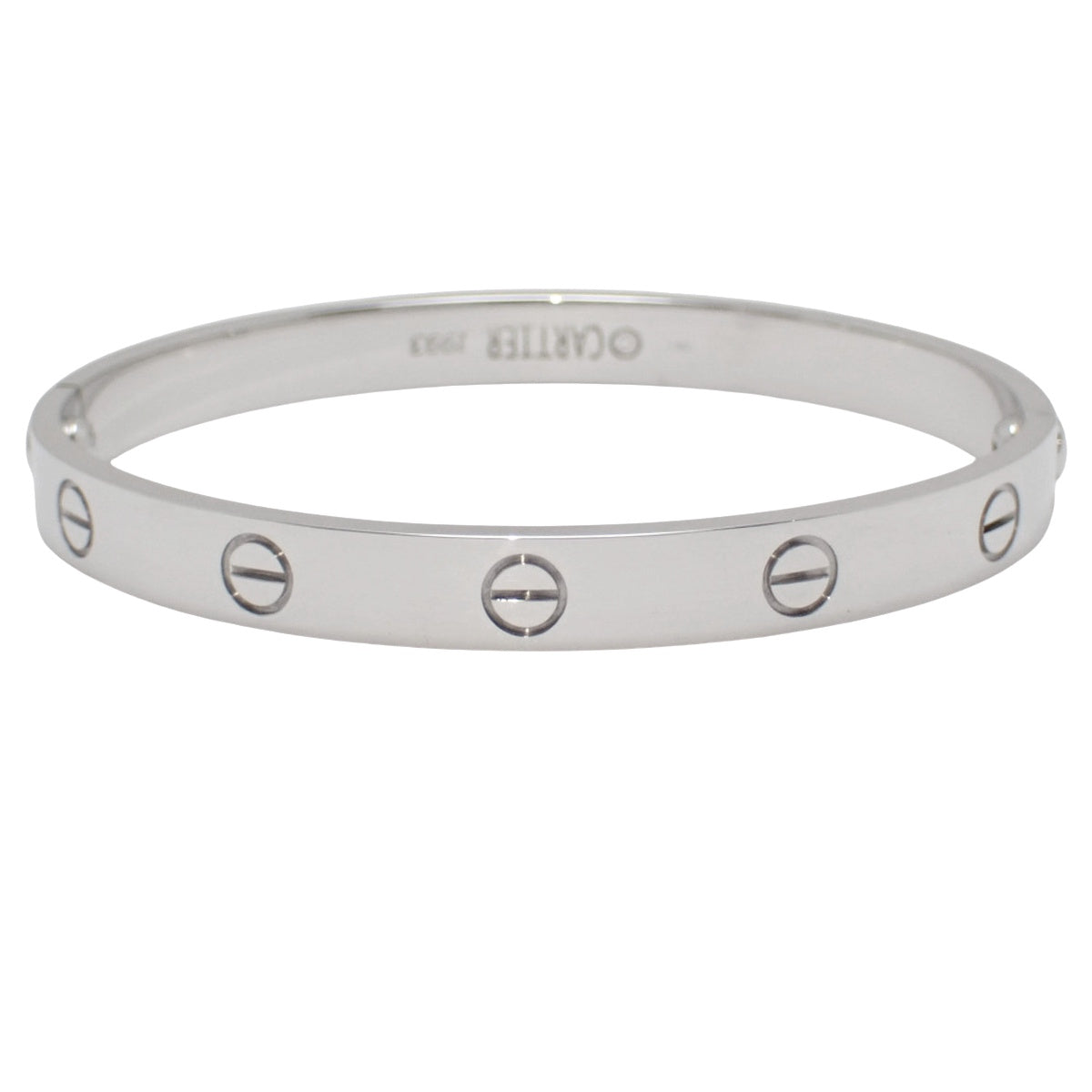 LOVE ブレスレット ホワイトゴールド K18WG 17 34.0g