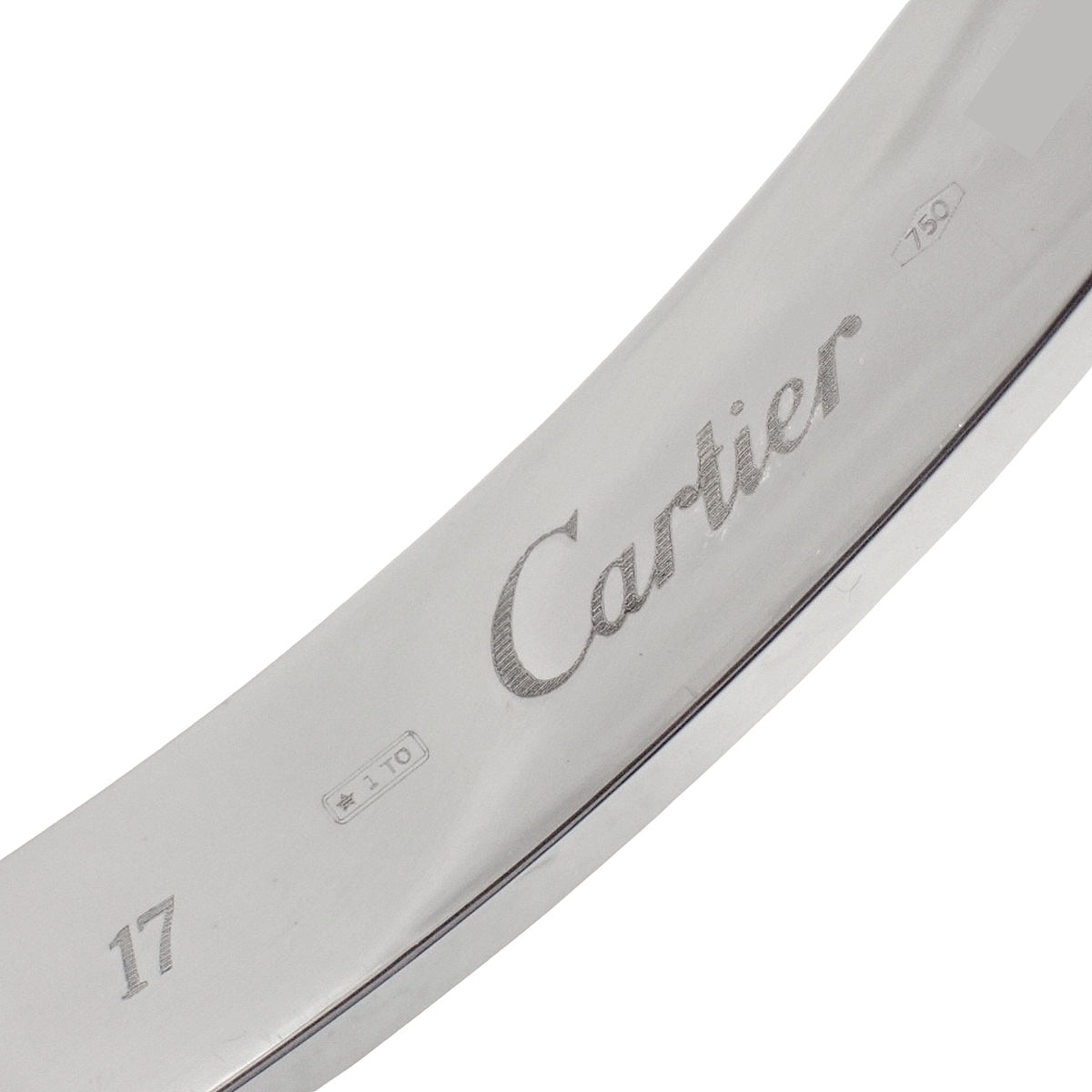 LOVE ブレスレット ホワイトゴールド K18WG 17 34.0g