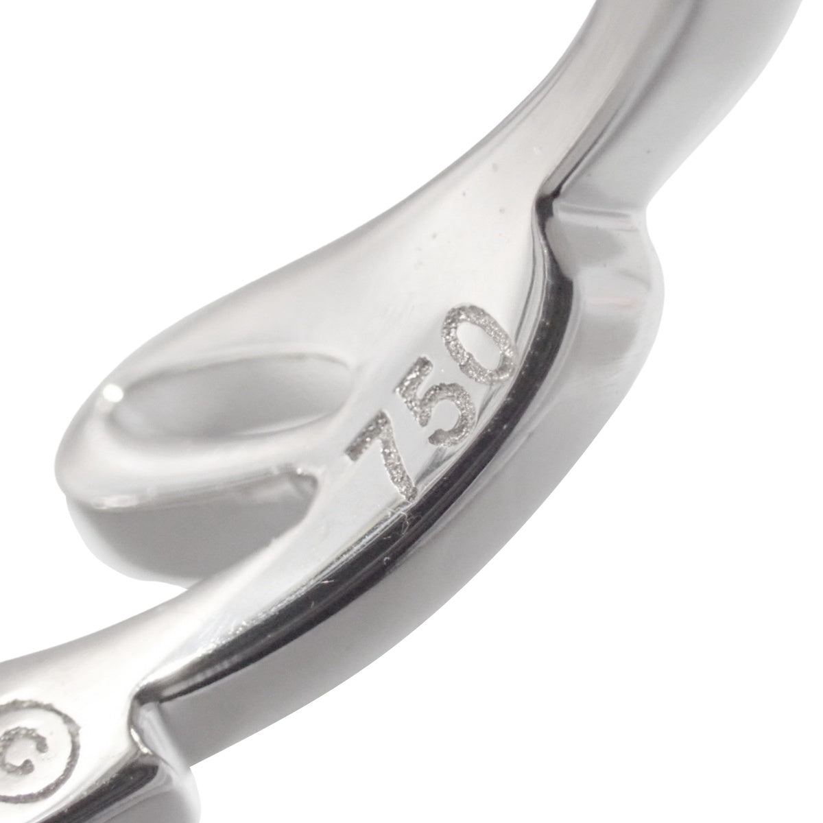 Signature Ring, White Gold, K18WG, 51, 4.8g