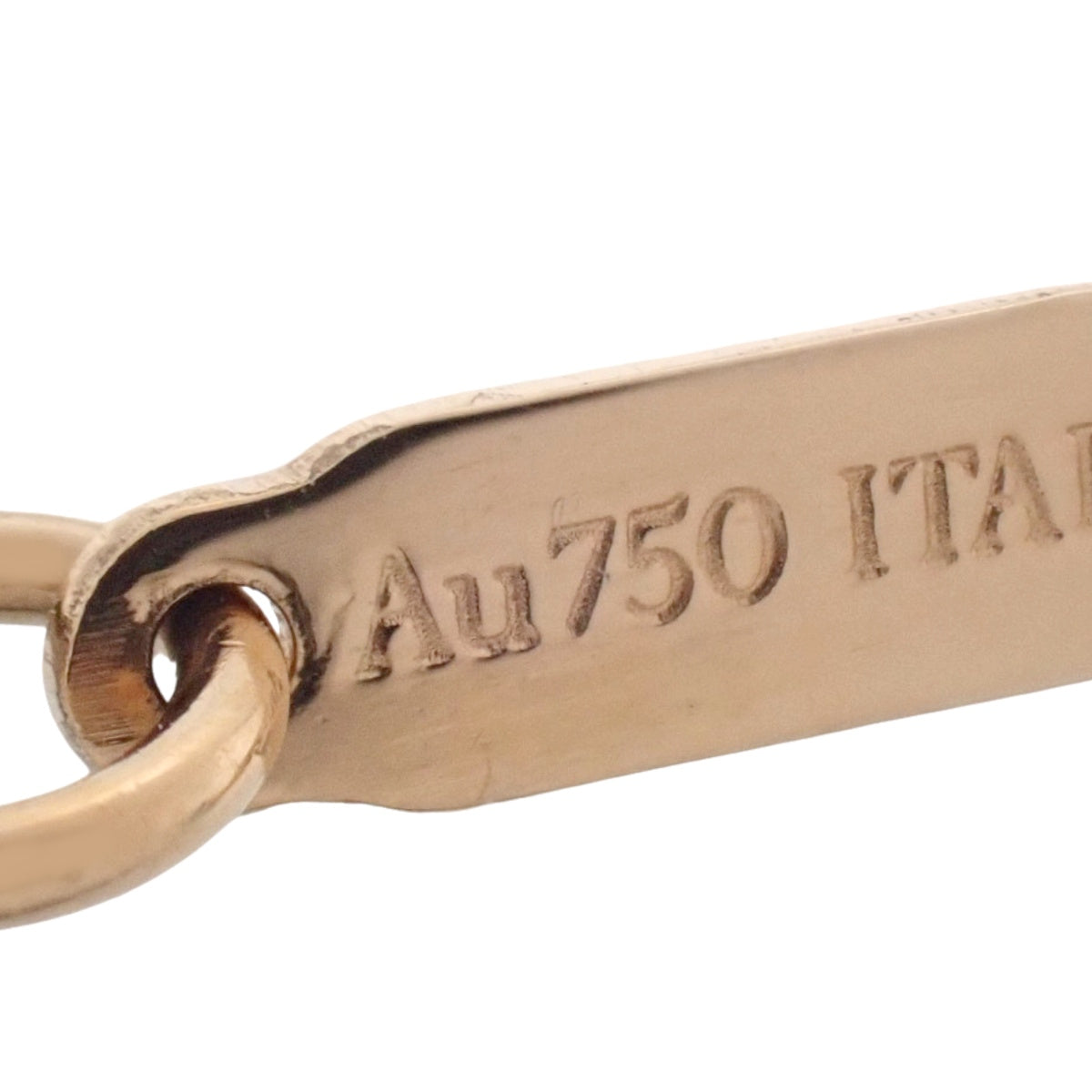 フルール ド リスキー バー ペンダント ダイヤモンド ピンクゴールド K18PG 1.8g