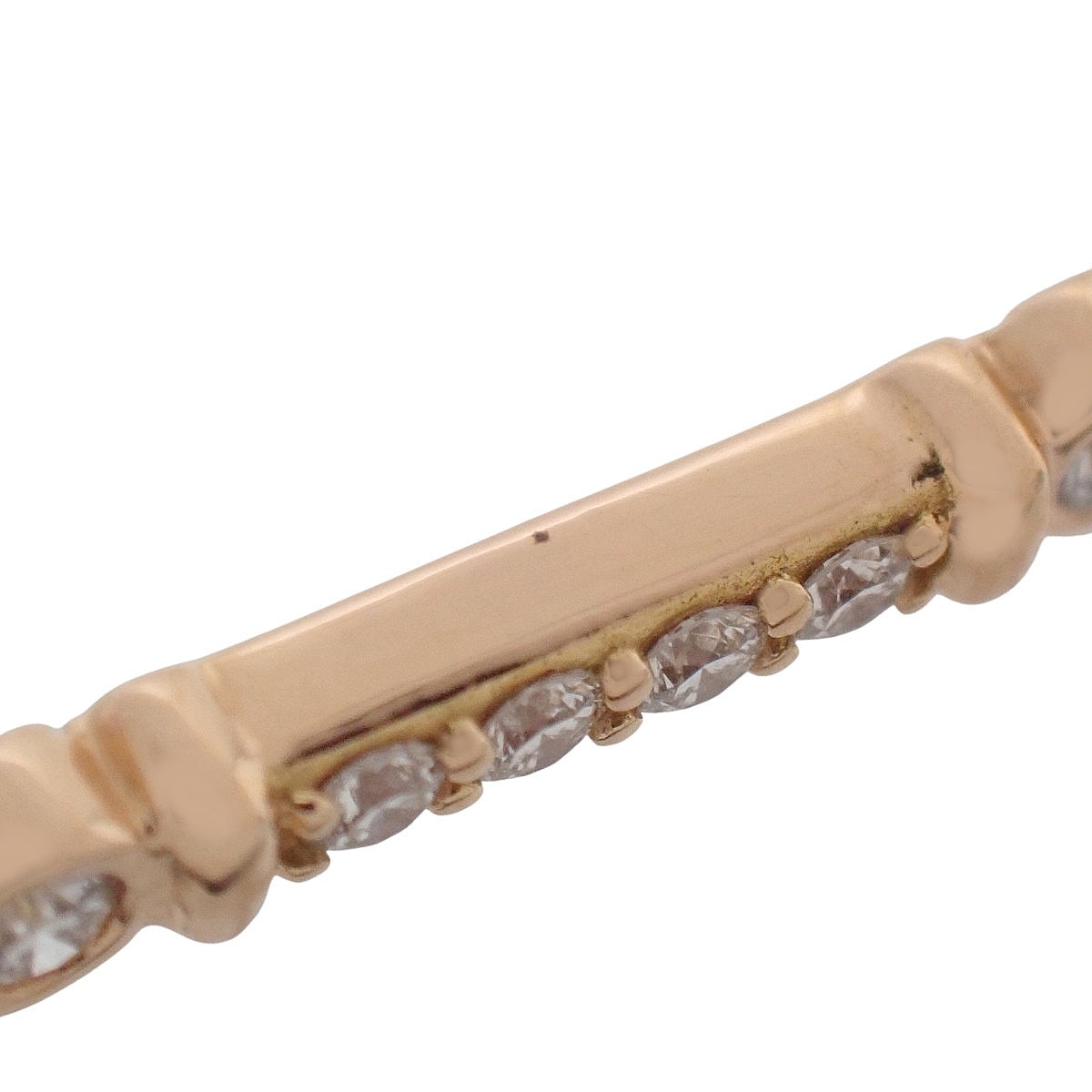 フルール ド リスキー バー ペンダント ダイヤモンド ピンクゴールド K18PG 1.8g