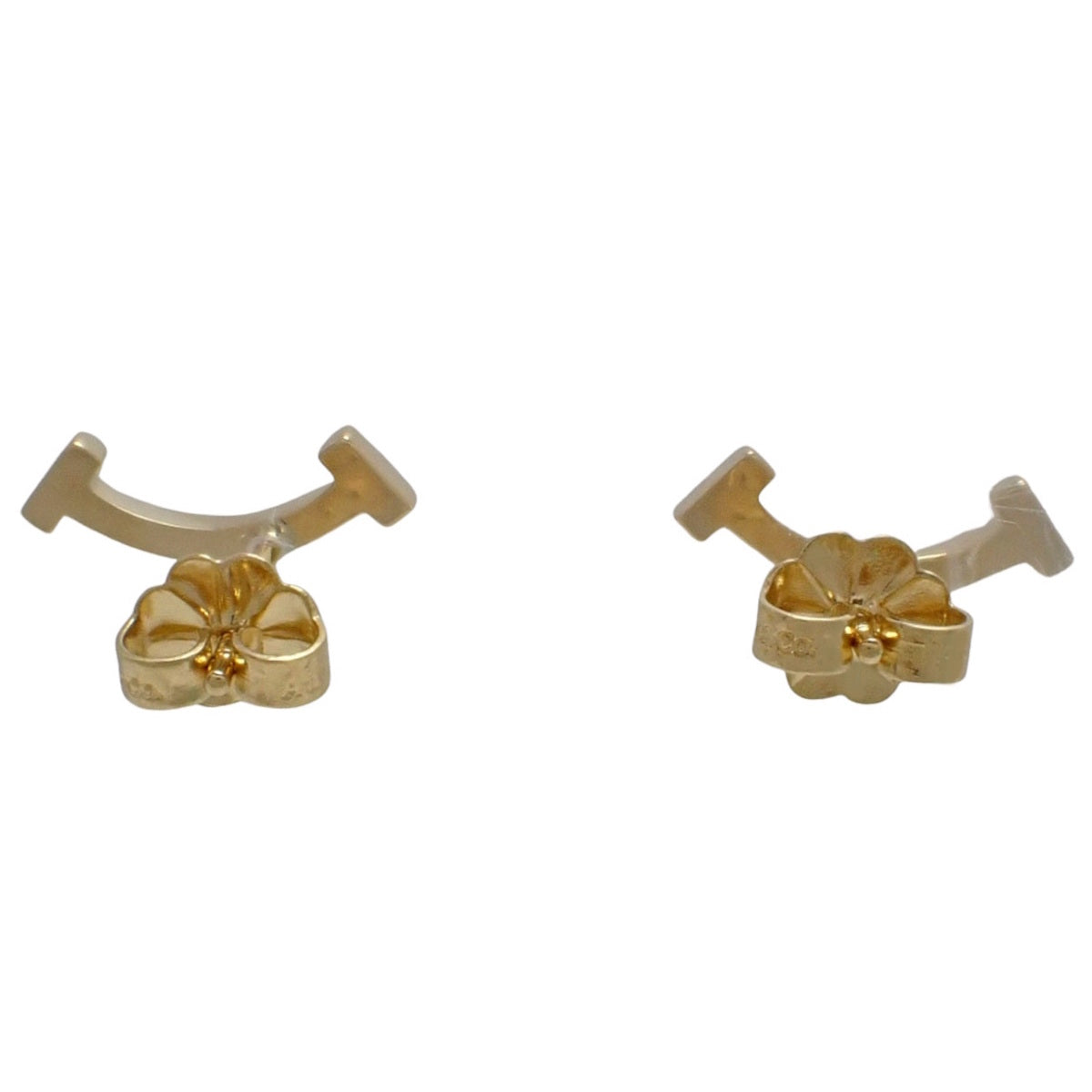 笑脸迷你耳环 黄18K金 1.6克