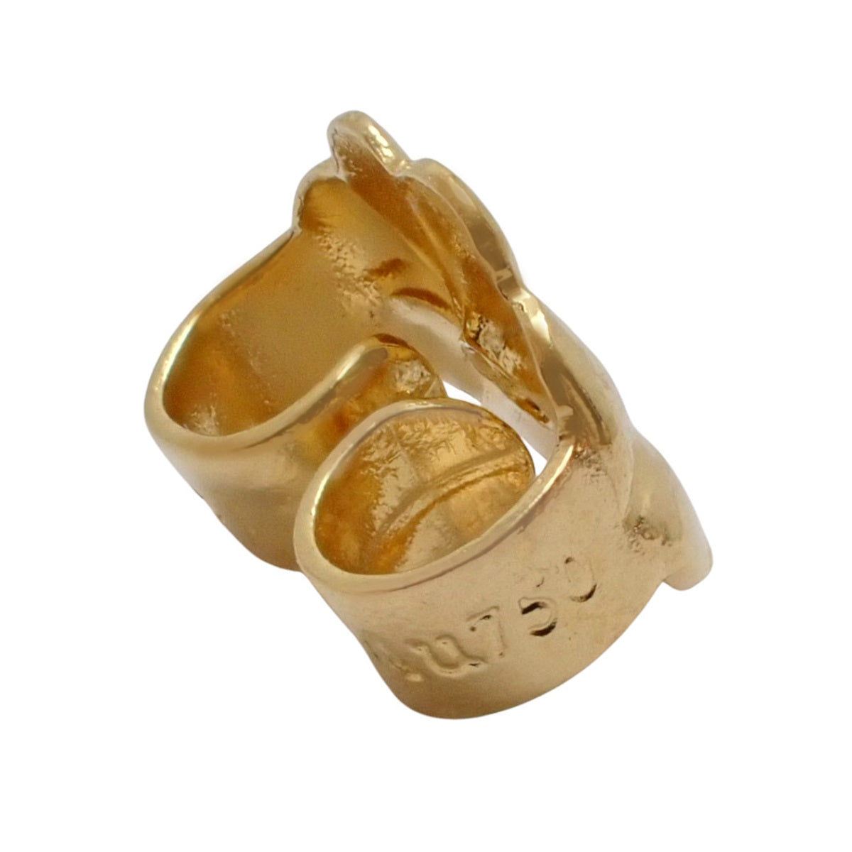 笑脸迷你耳环 黄18K金 1.6克